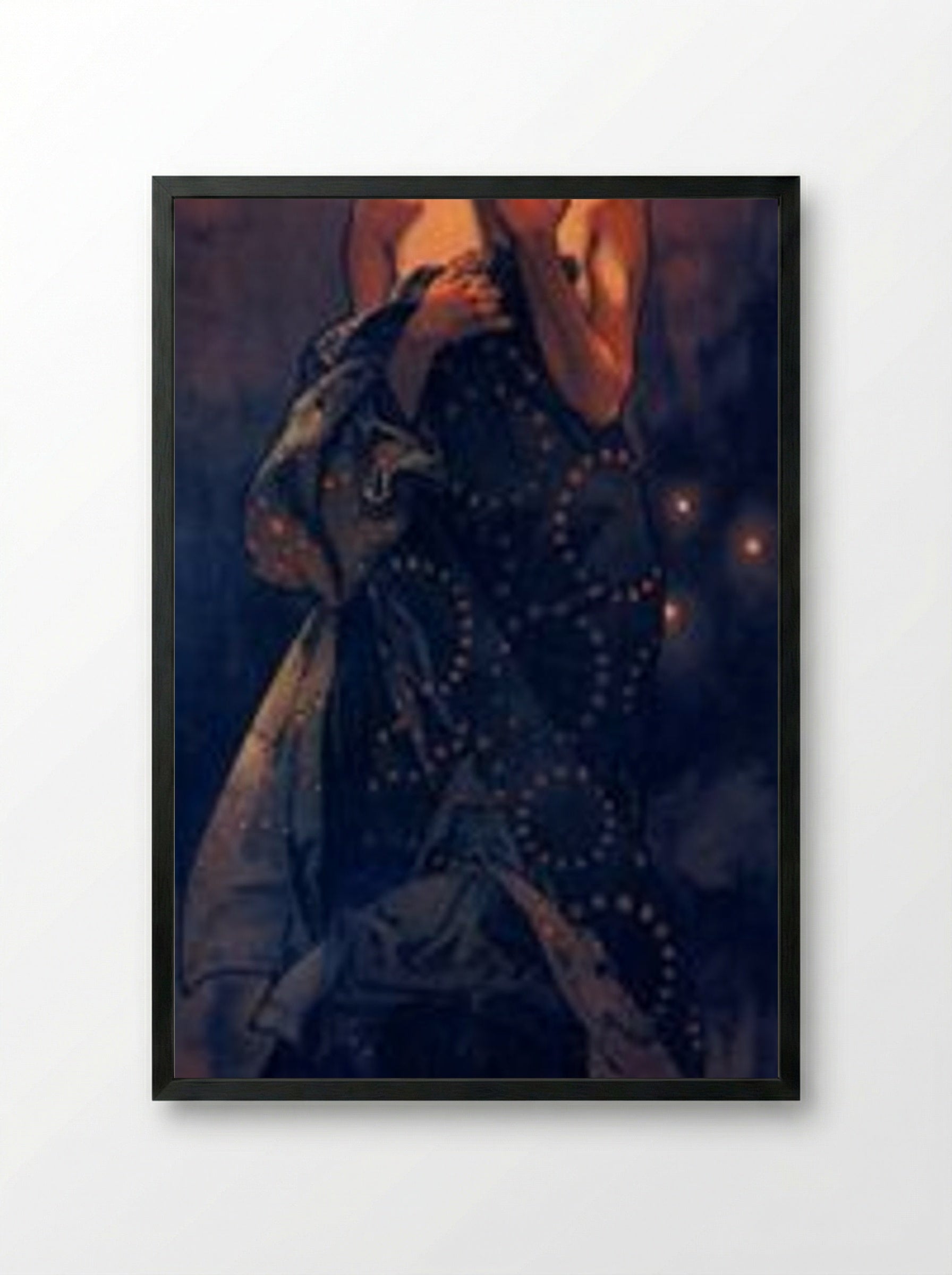 The Evening Star - Alfons Mucha - Framed Print Black