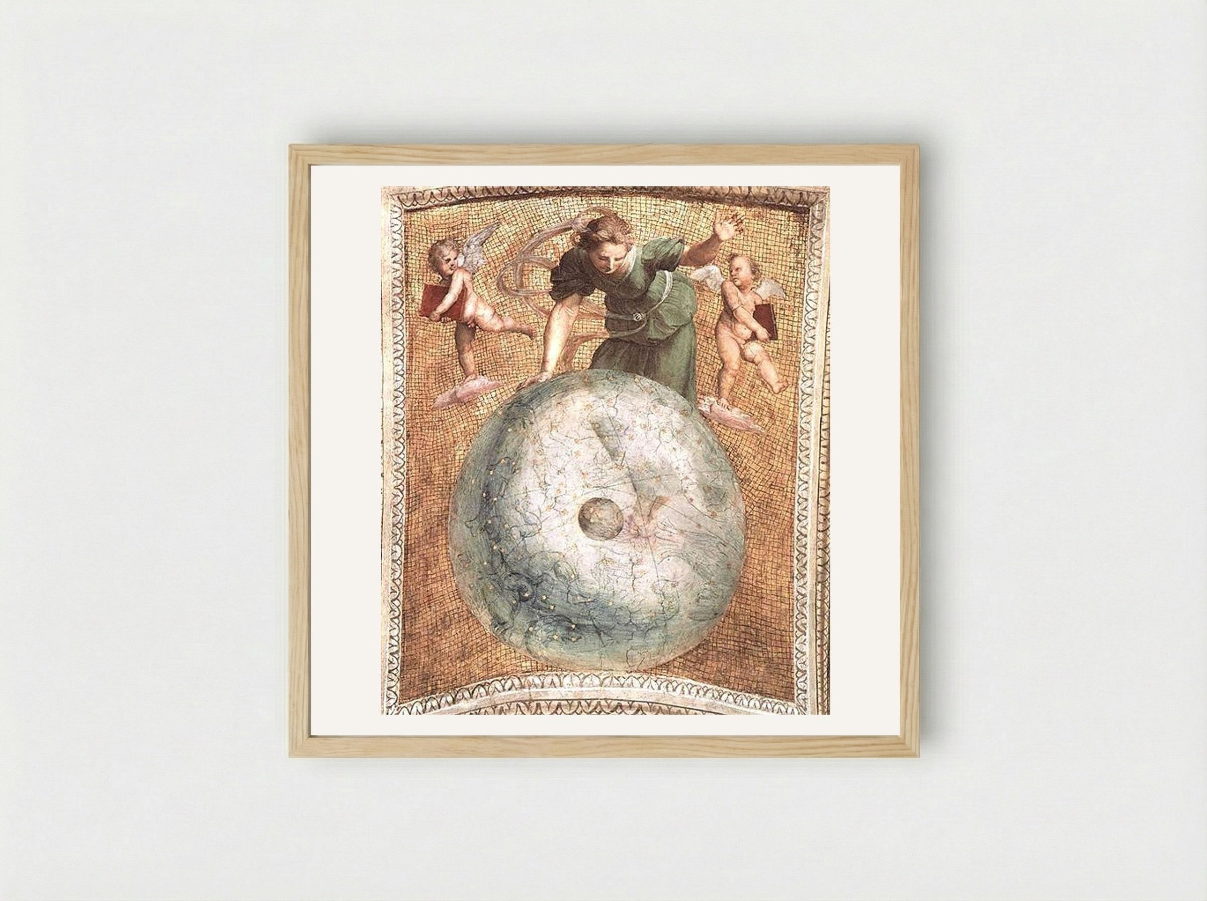 Prime Mover, from the 'Stanza della Segnatura' - Raphael - Framed Print Wood