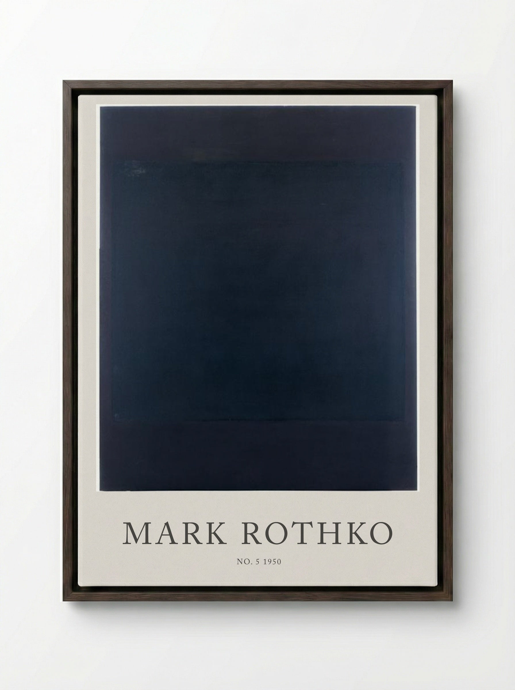 No. 5, 1950 - Mark Rothko - Framed Canvas Dark Wood