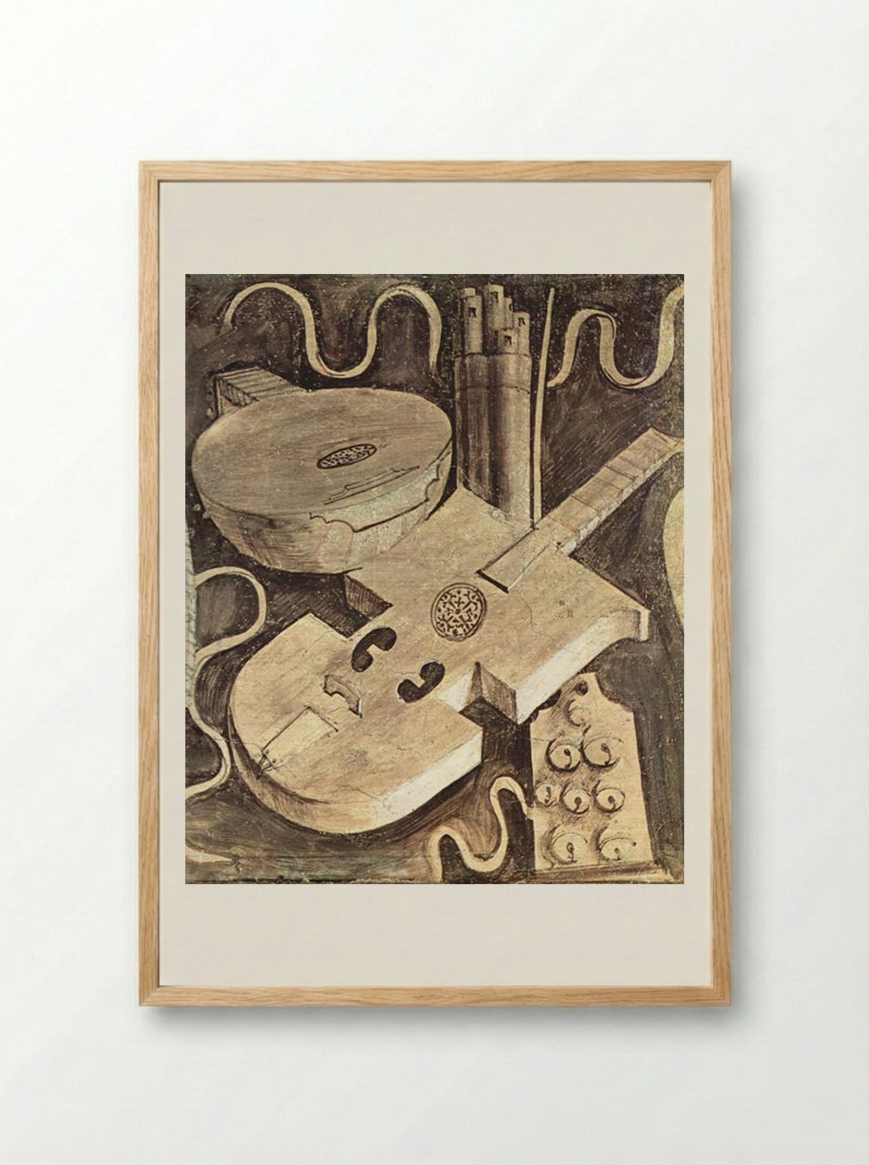 Musical Instruments - Giorgione - Framed Print Wood