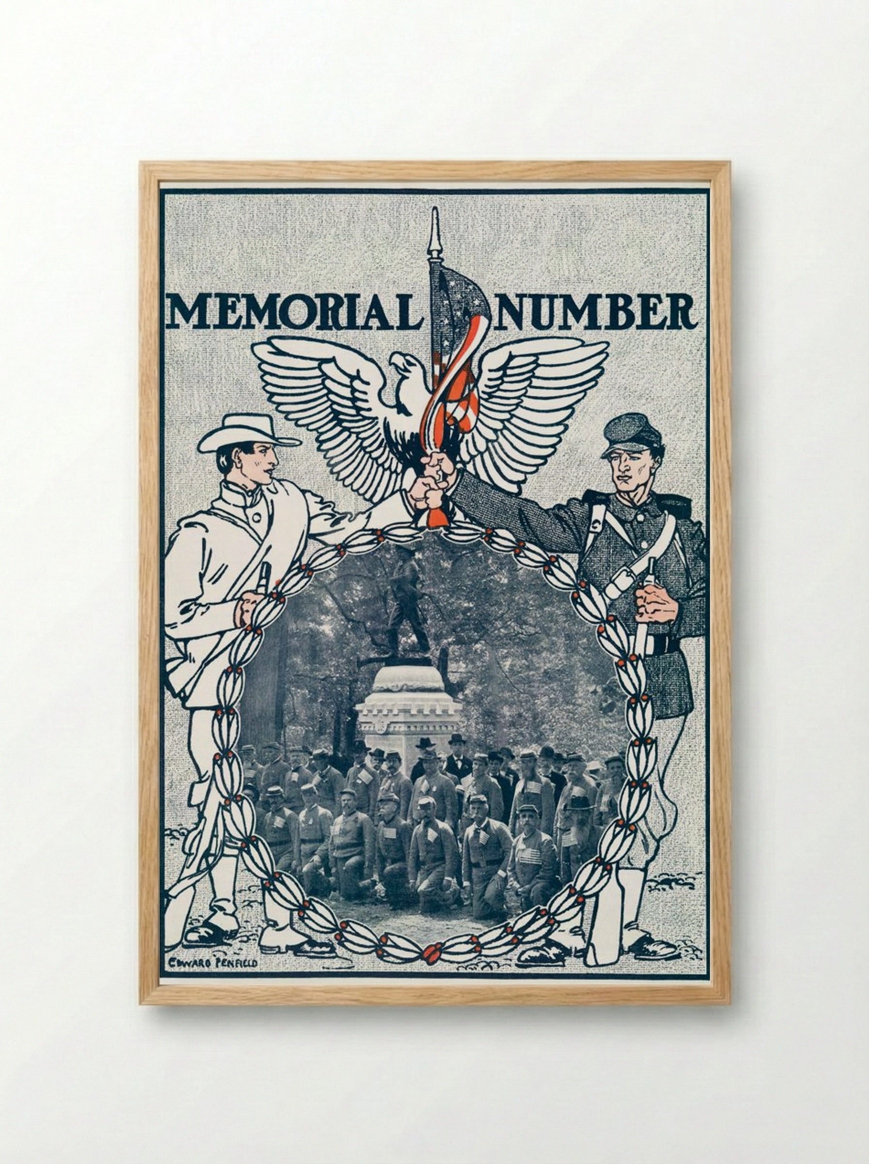 Memorial Number - Edward Penfield - Framed Print Wood
