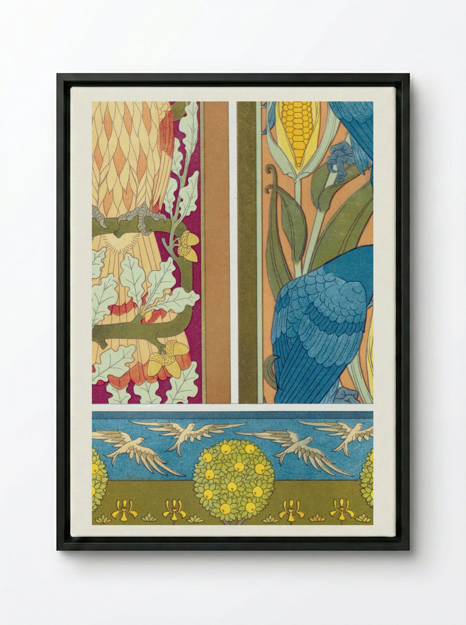 L'Animal dans la Décoration, Plate 8 - Maurice Pillard Verneuil - Framed Canvas Black