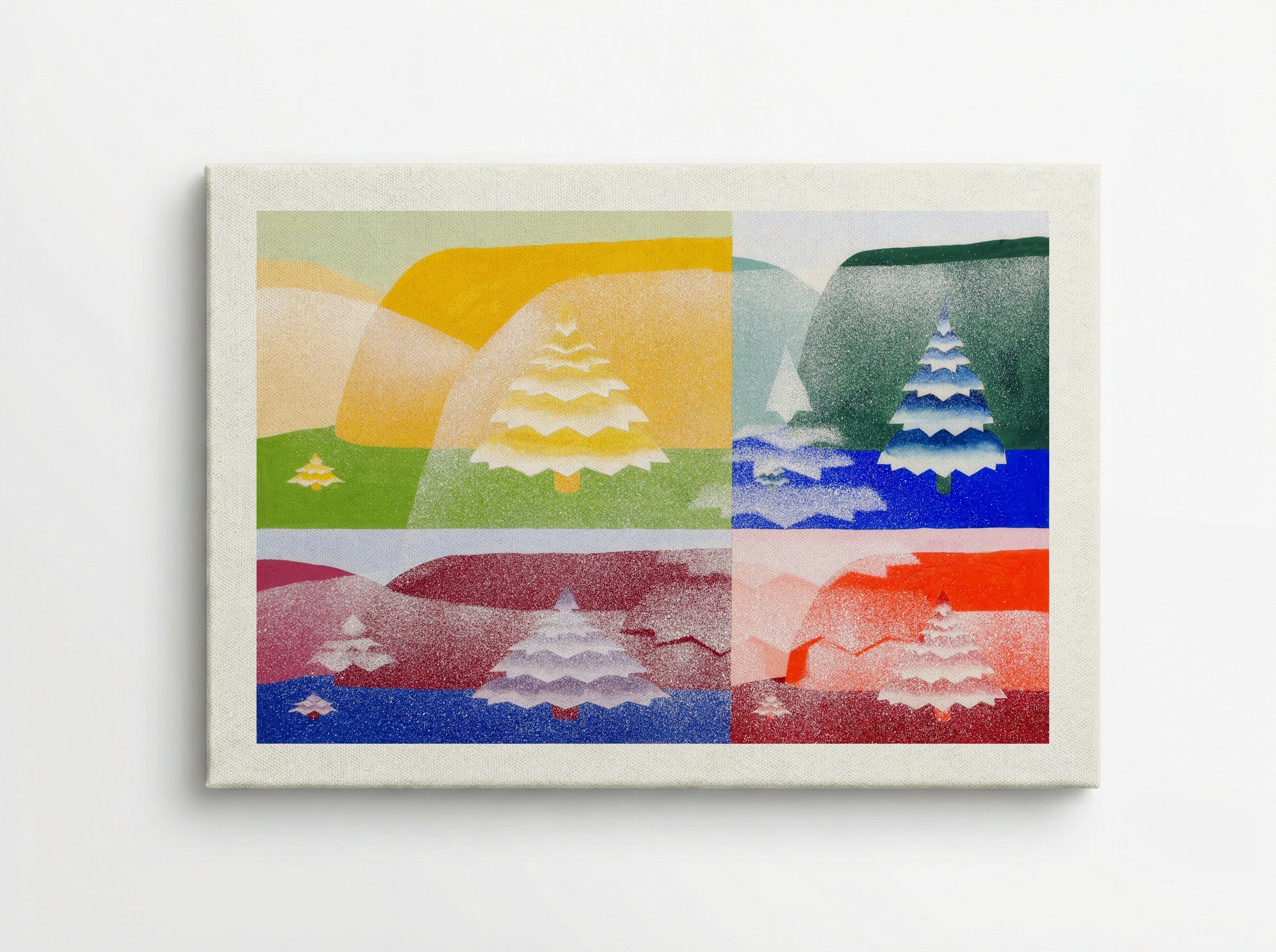 Trees, from 'The Mathematical Basis of the Arts' - Joseph Schillinger - Canvas