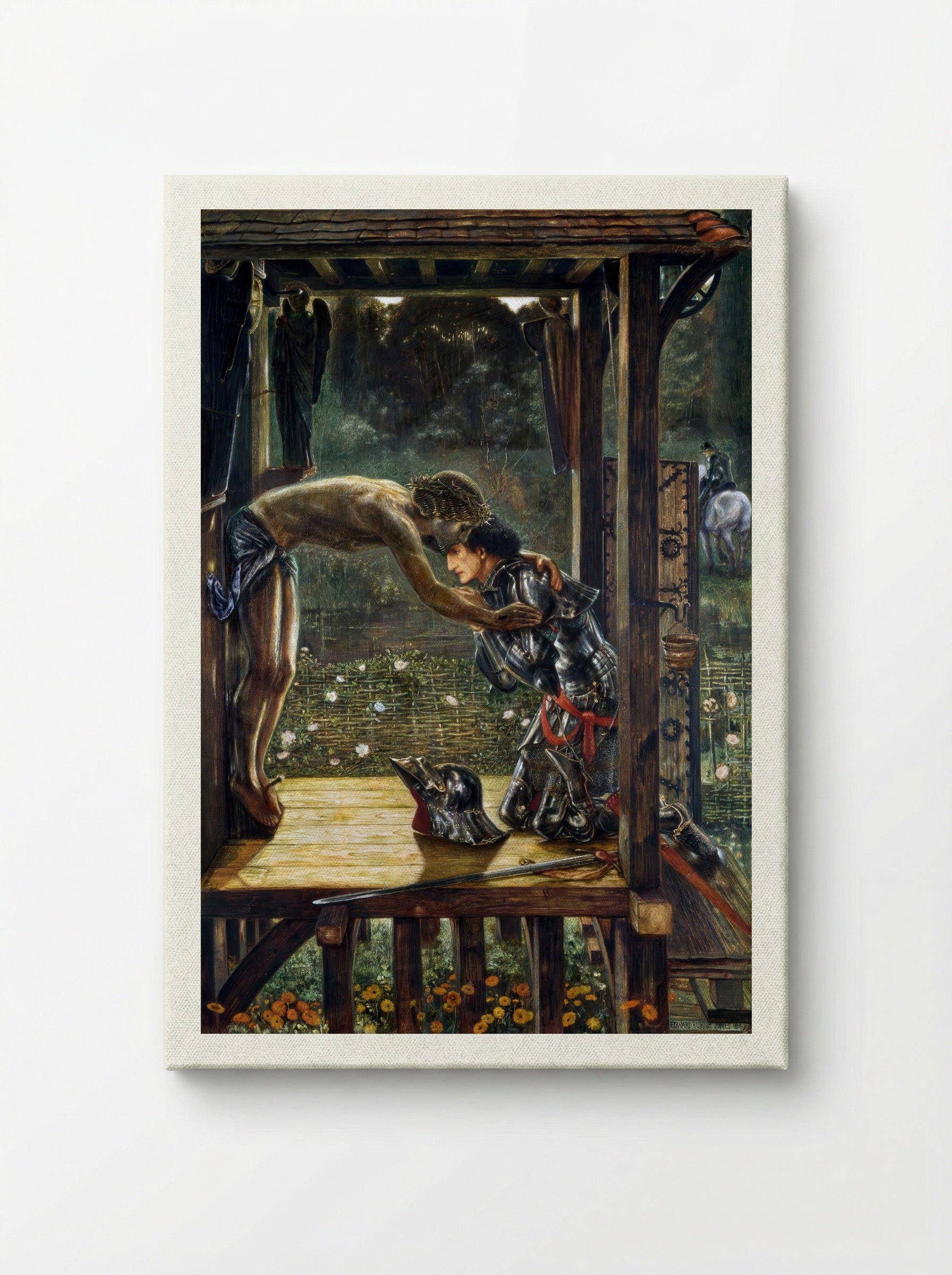 The Merciful Knight - Edward Burne-Jones - Canvas