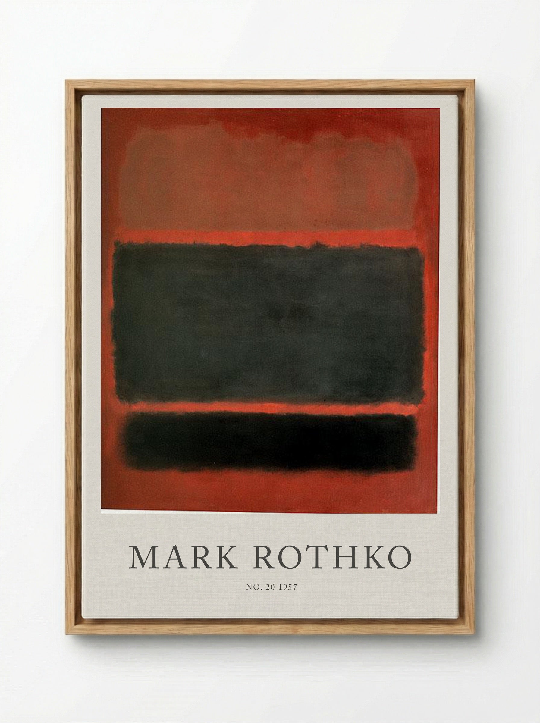 No. 20 - Mark Rothko - Framed Canvas Wood