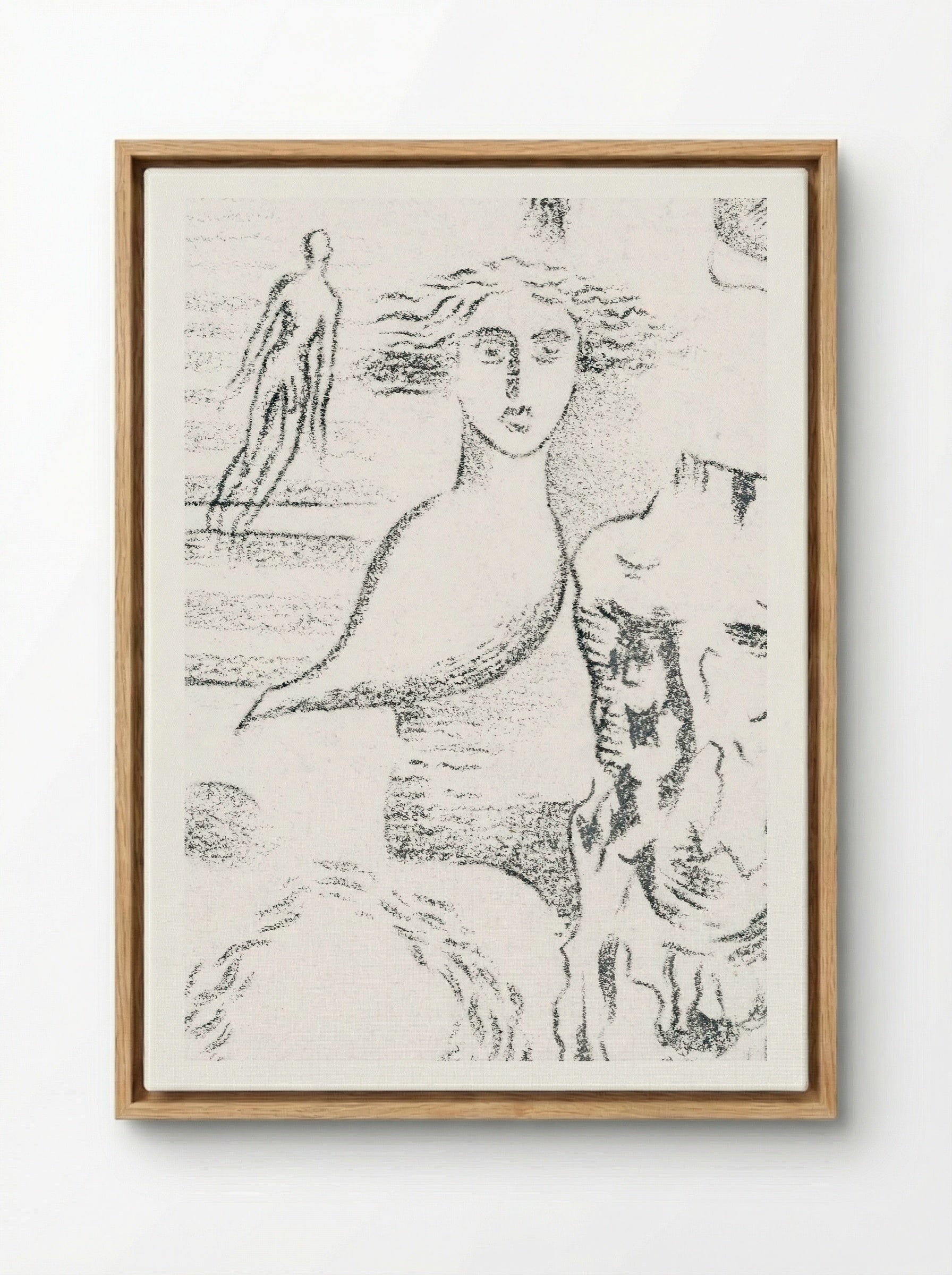 Design for Urne Buriall – Ghosts - Paul Nash - Framed Canvas Wood