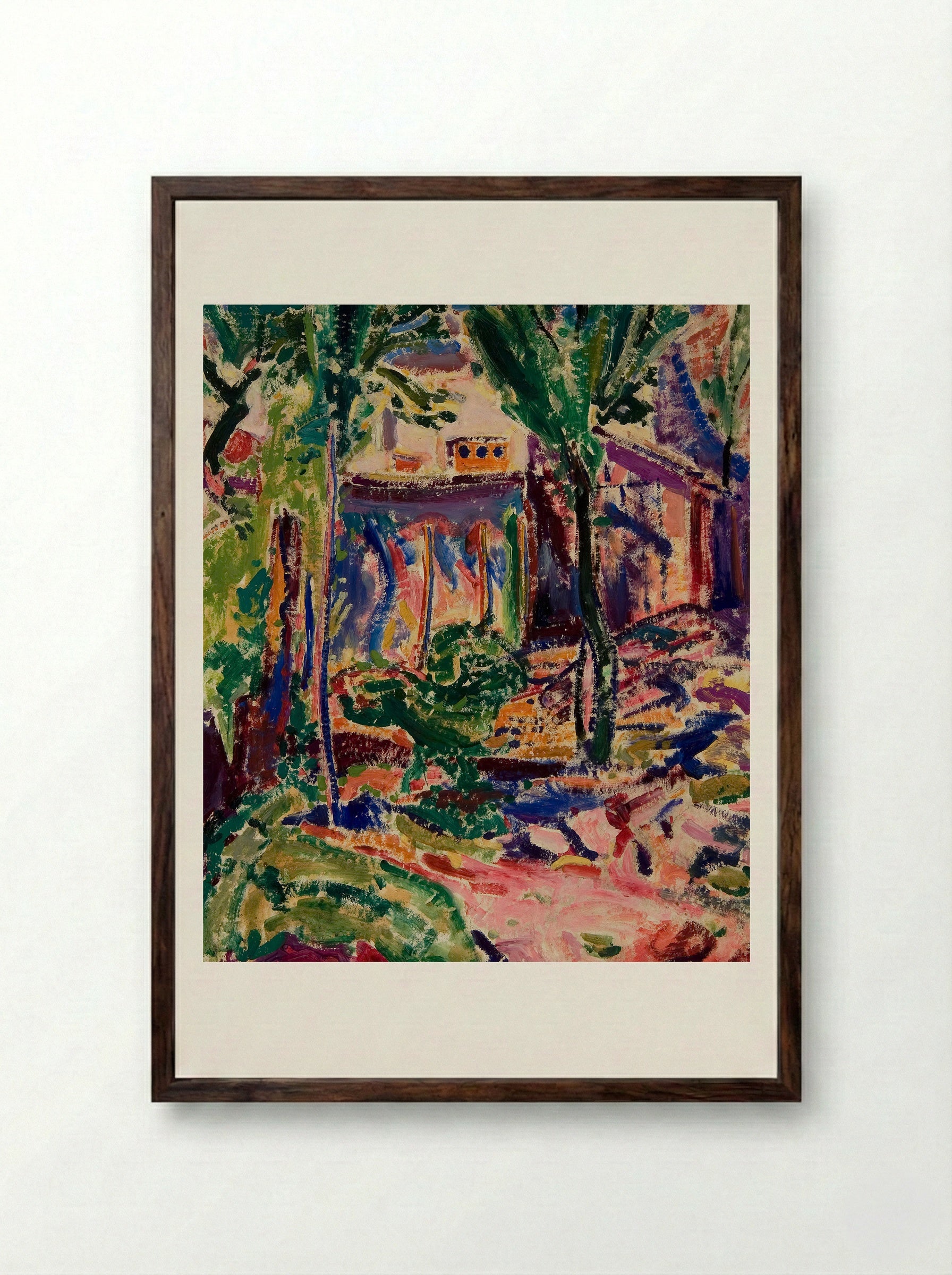 Landscape with House - Alfred Henry Maurer - Framed Print Dark Wood