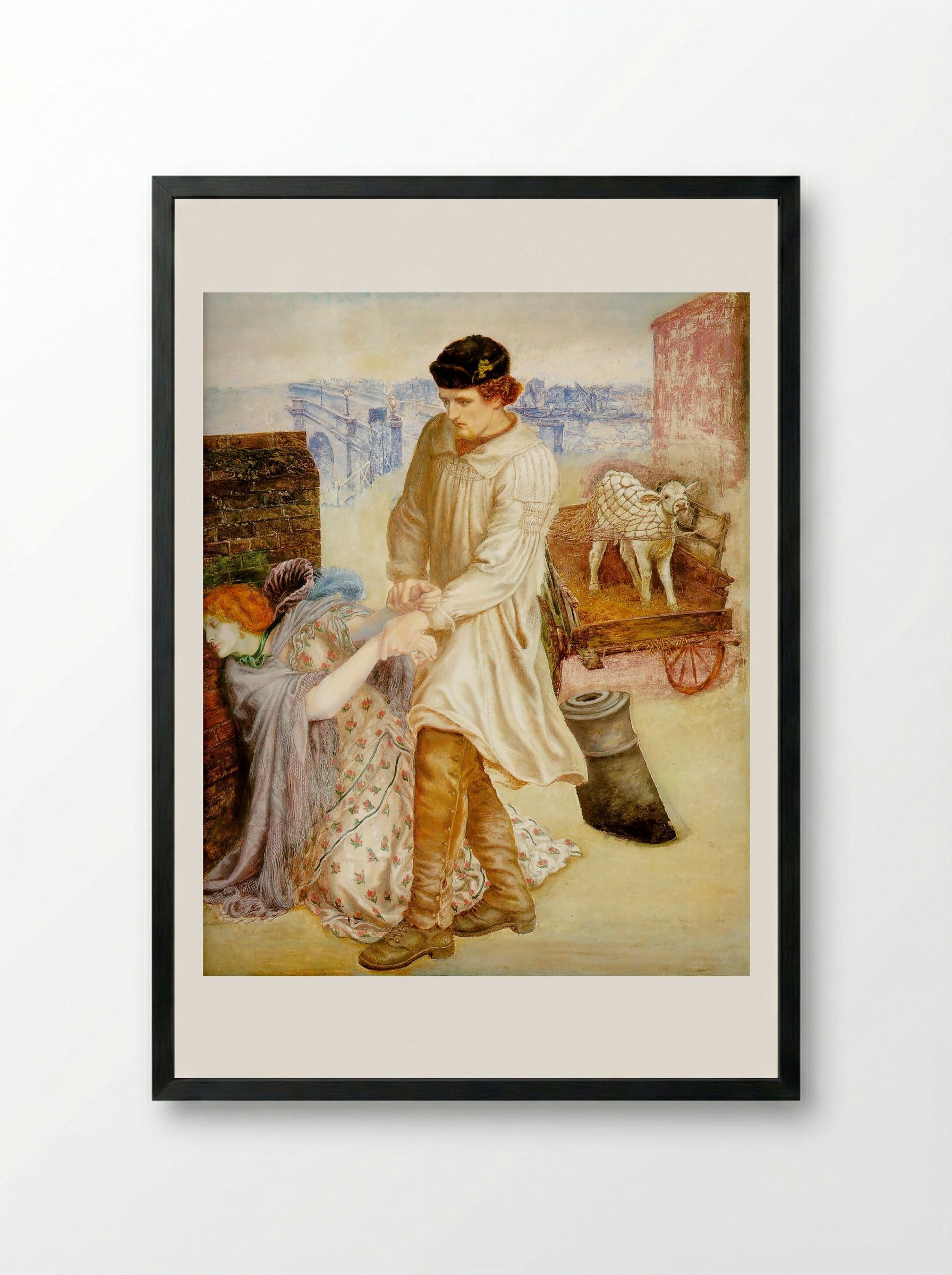 Found - Ford Madox Brown - Framed Print Black
