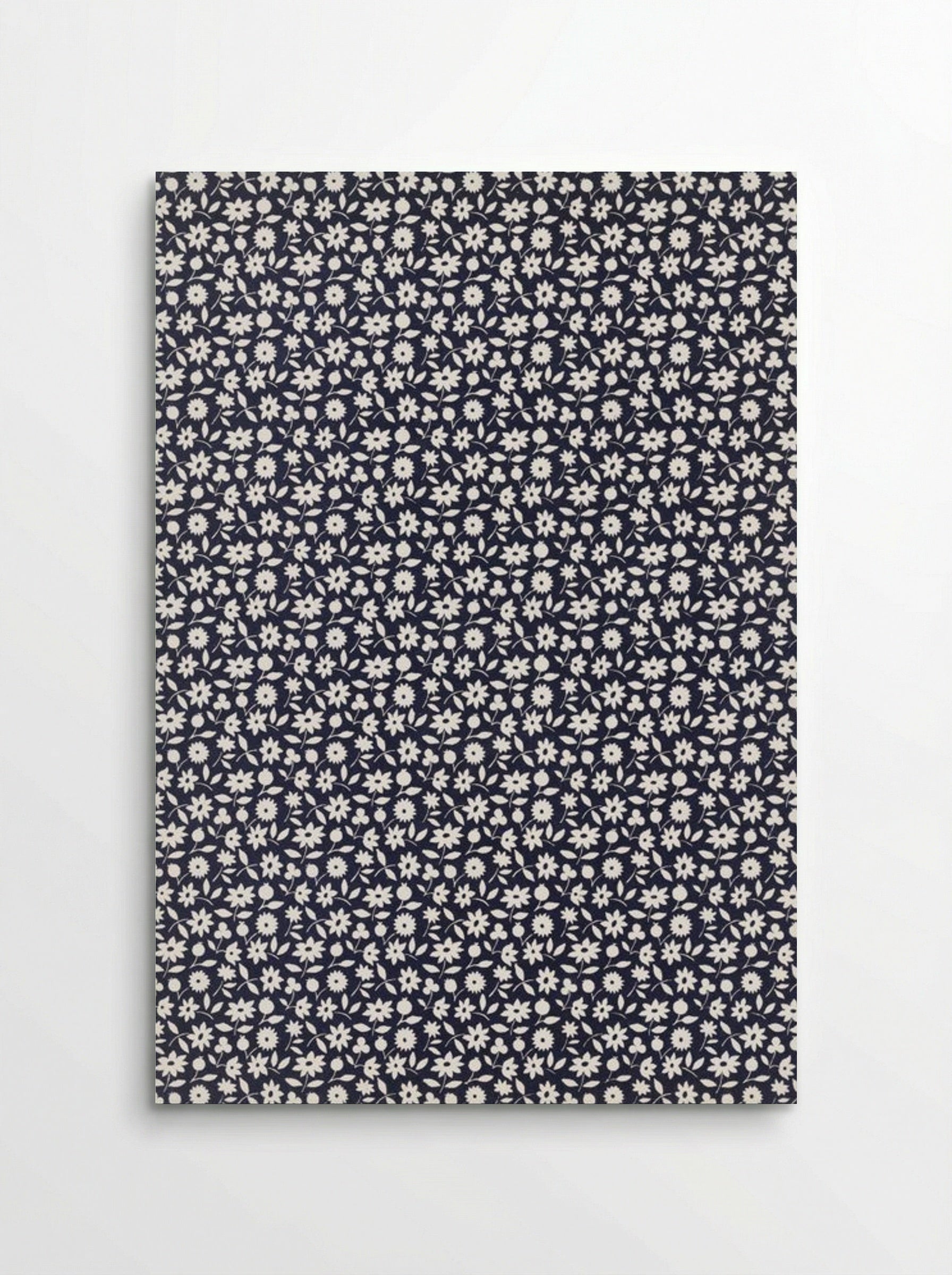 White Flowers Pattern - Charles Goy - Poster