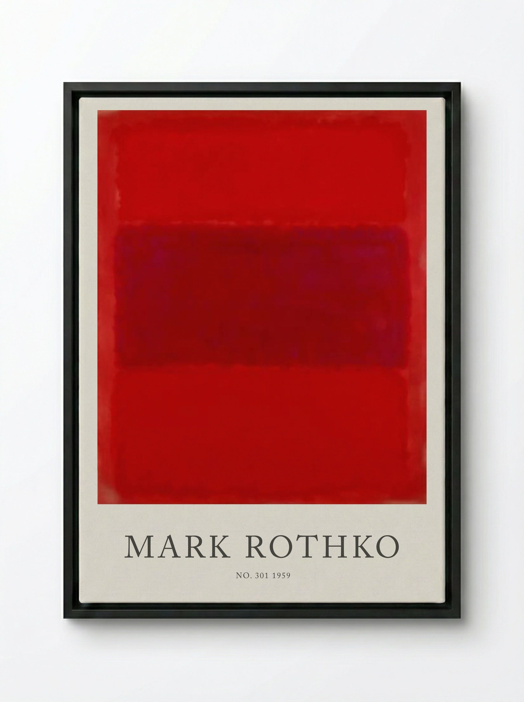 No. 301 - Mark Rothko - Framed Canvas Black