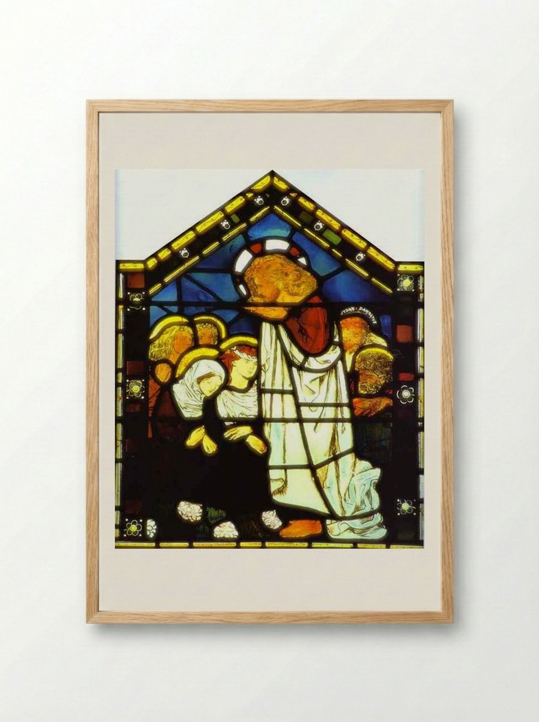 The Sermon on the Mount - Dante Gabriel Rossetti - Framed Print Wood