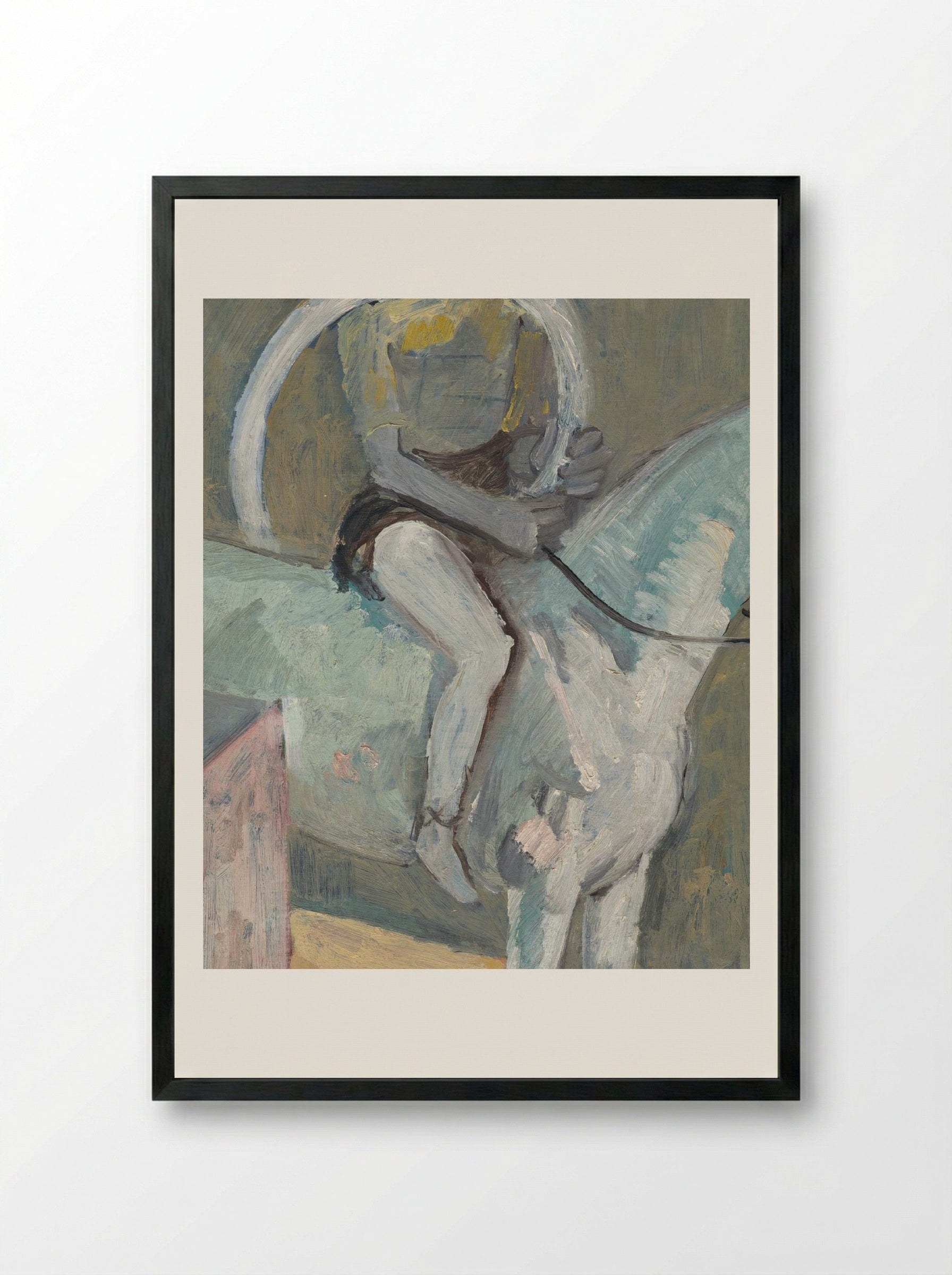 Circus Rider at Holy Communion - Cyprián Majerník - Framed Print Black