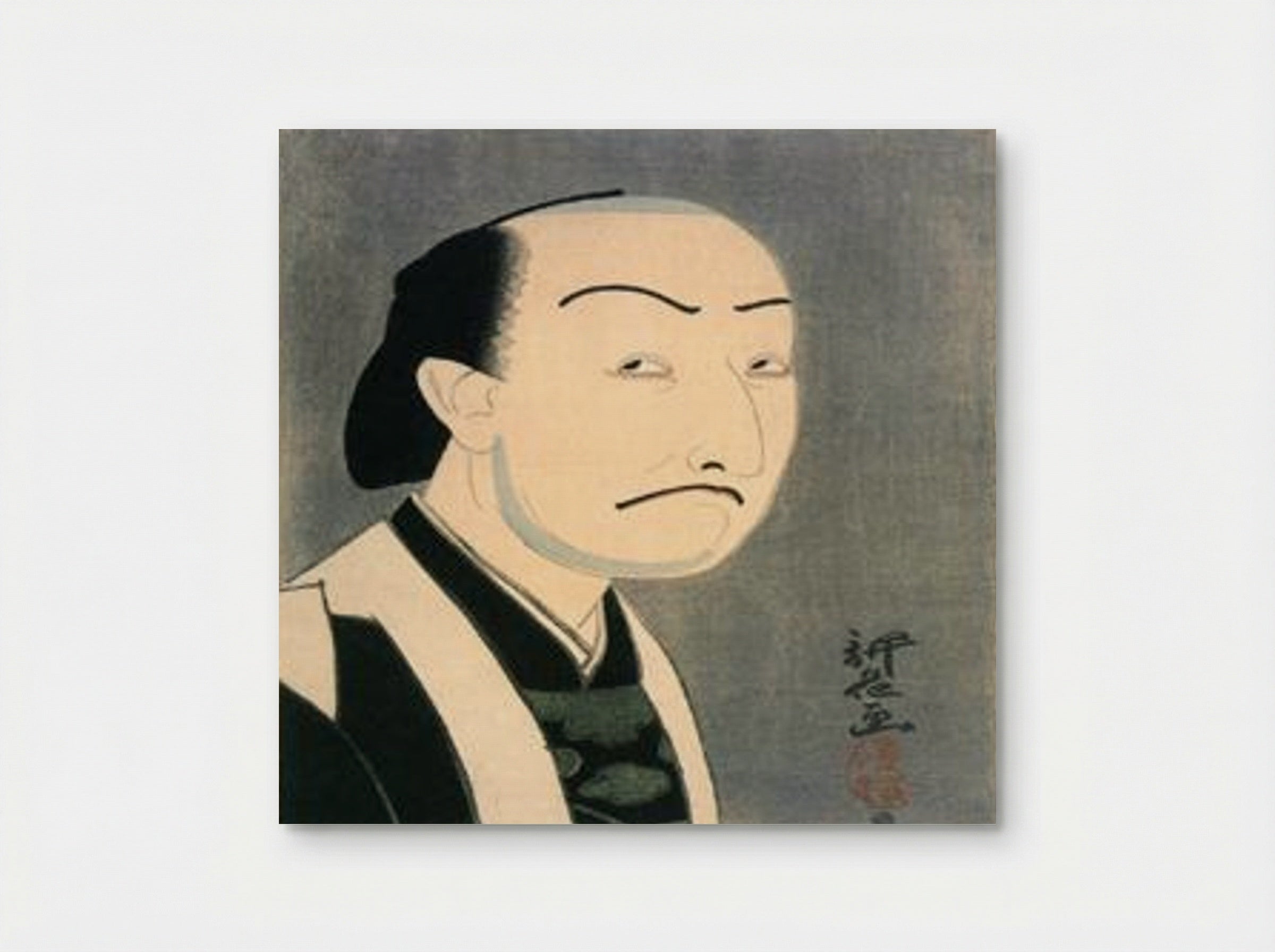 Nakamura Ganjiro I as Oboshi Yuranosuke - Yamamura Toyonari - Poster