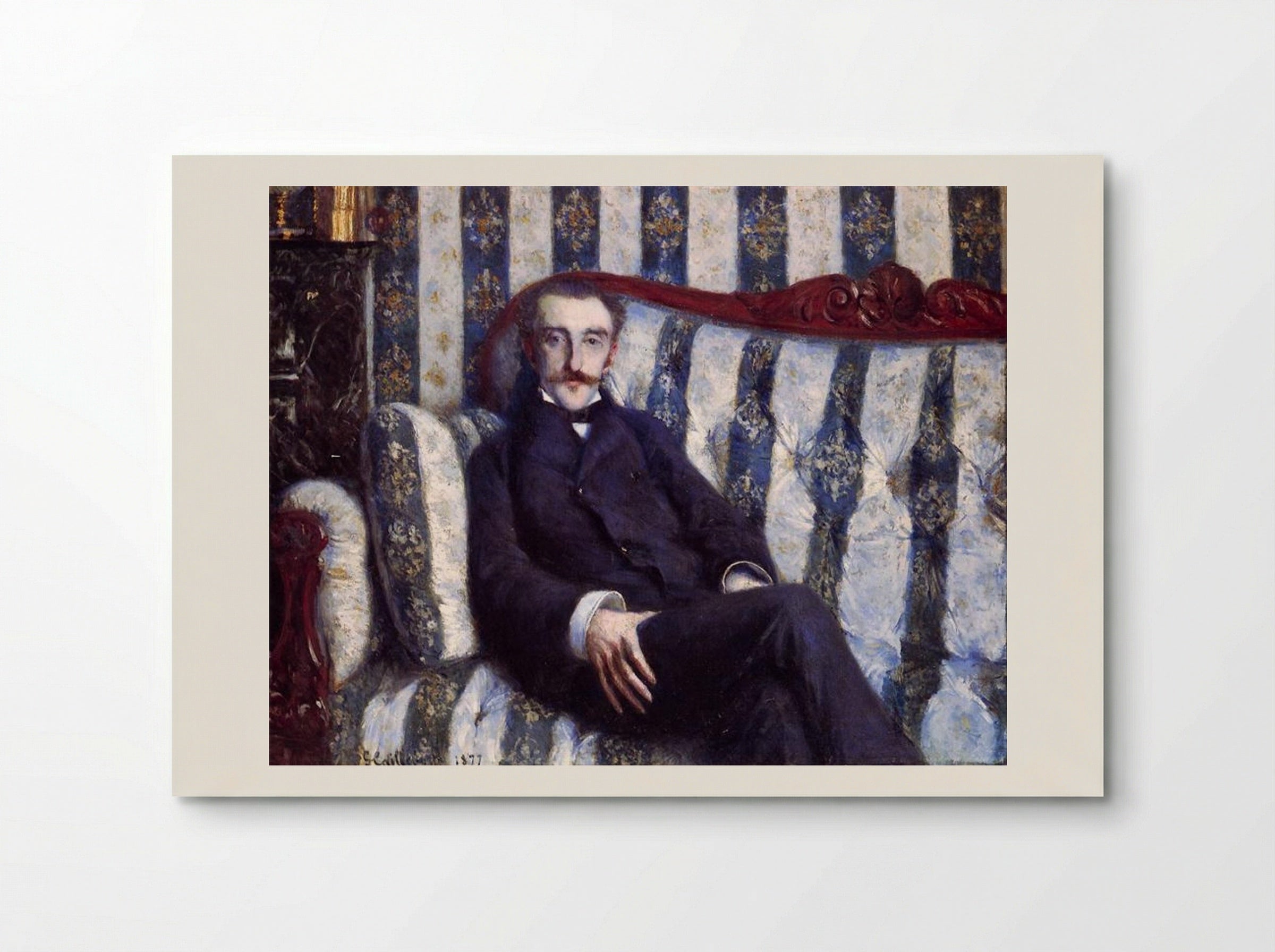 Portrait of a Man - Gustave Caillebotte - Poster