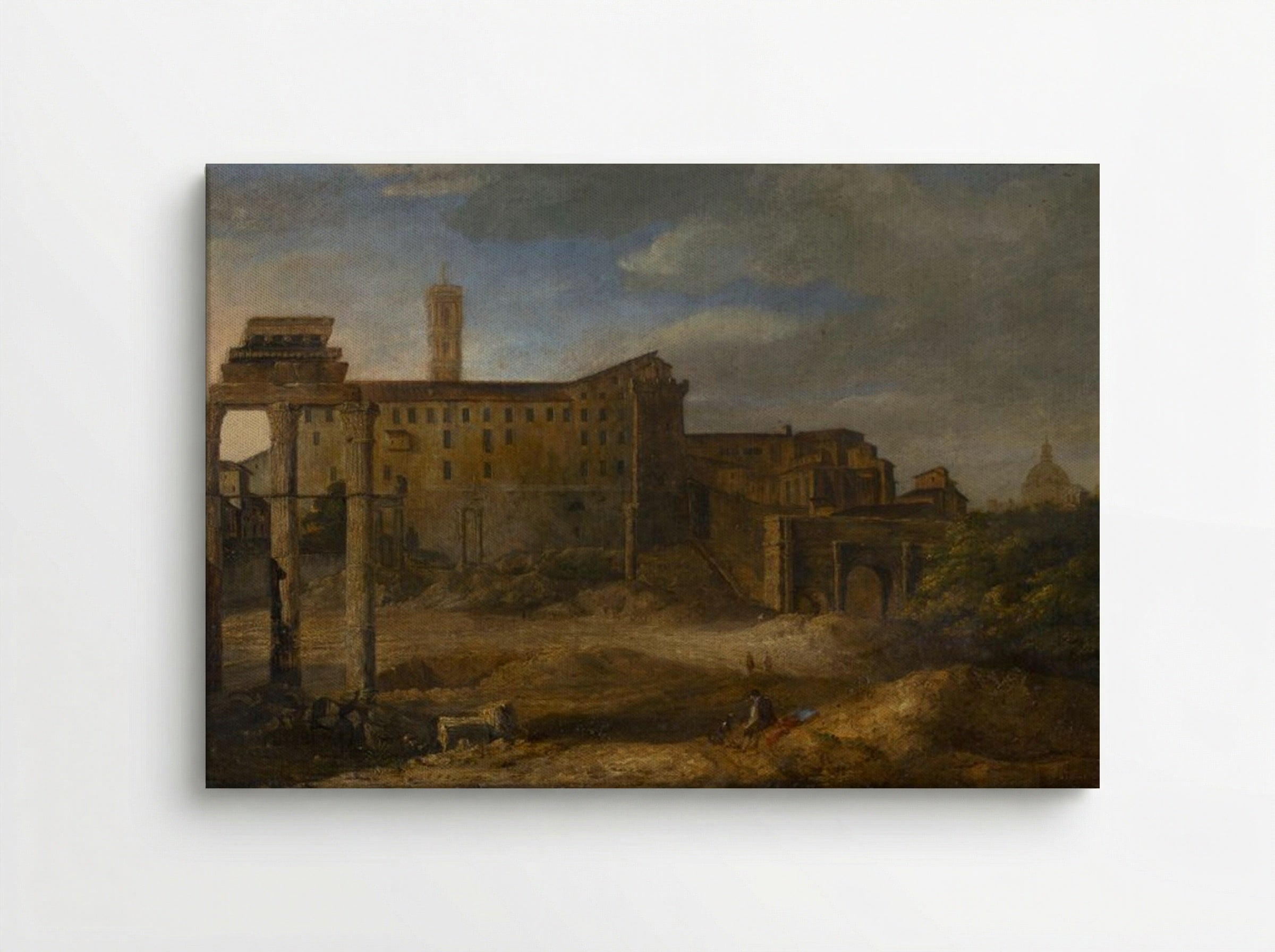 Roman Ruins with Figures - Giovanni Paolo Panini - Canvas