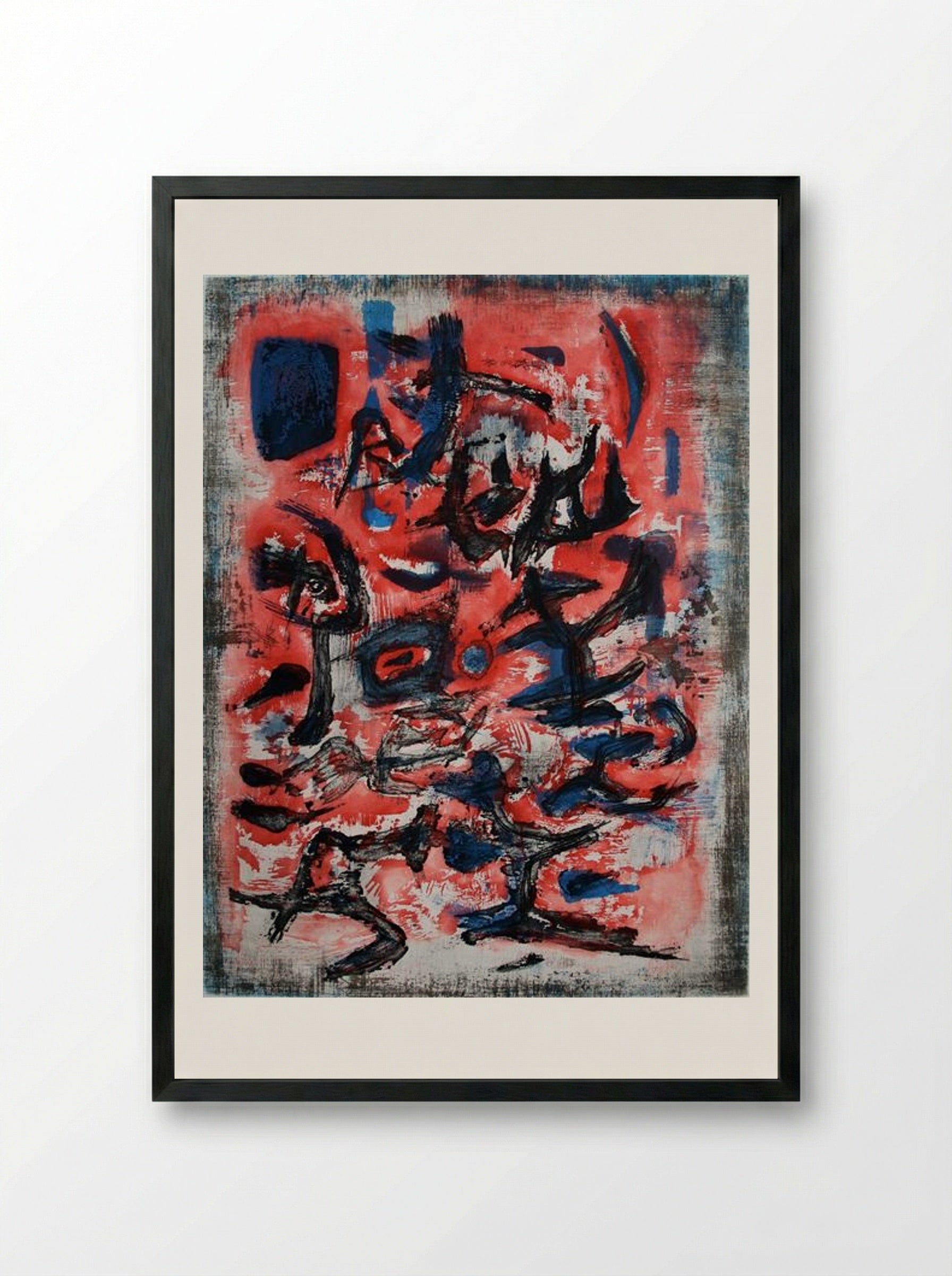Signes en Mouvement - Zao Wou-Ki - Framed Print Black