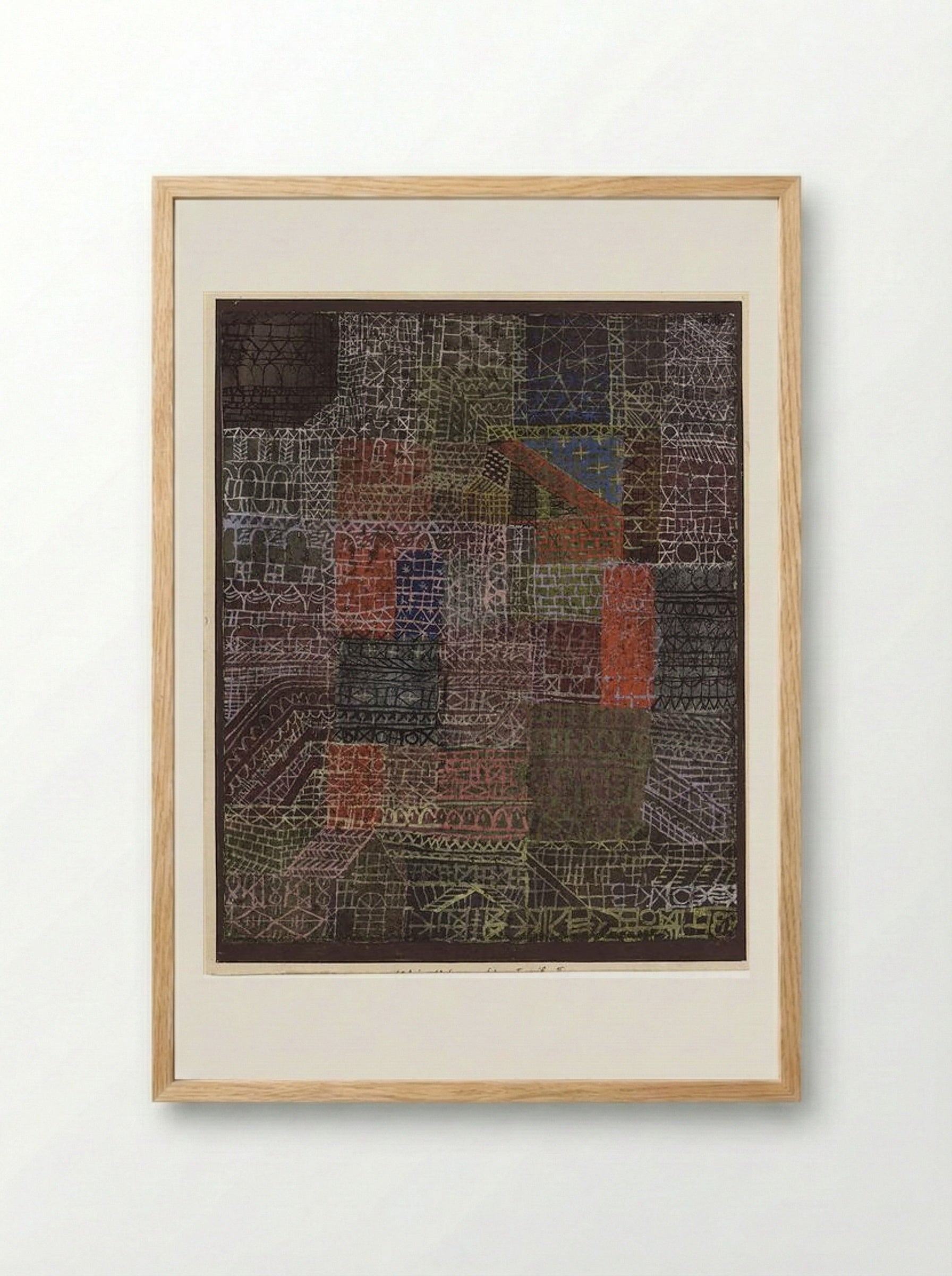 Structural II - Paul Klee - Framed Print Wood