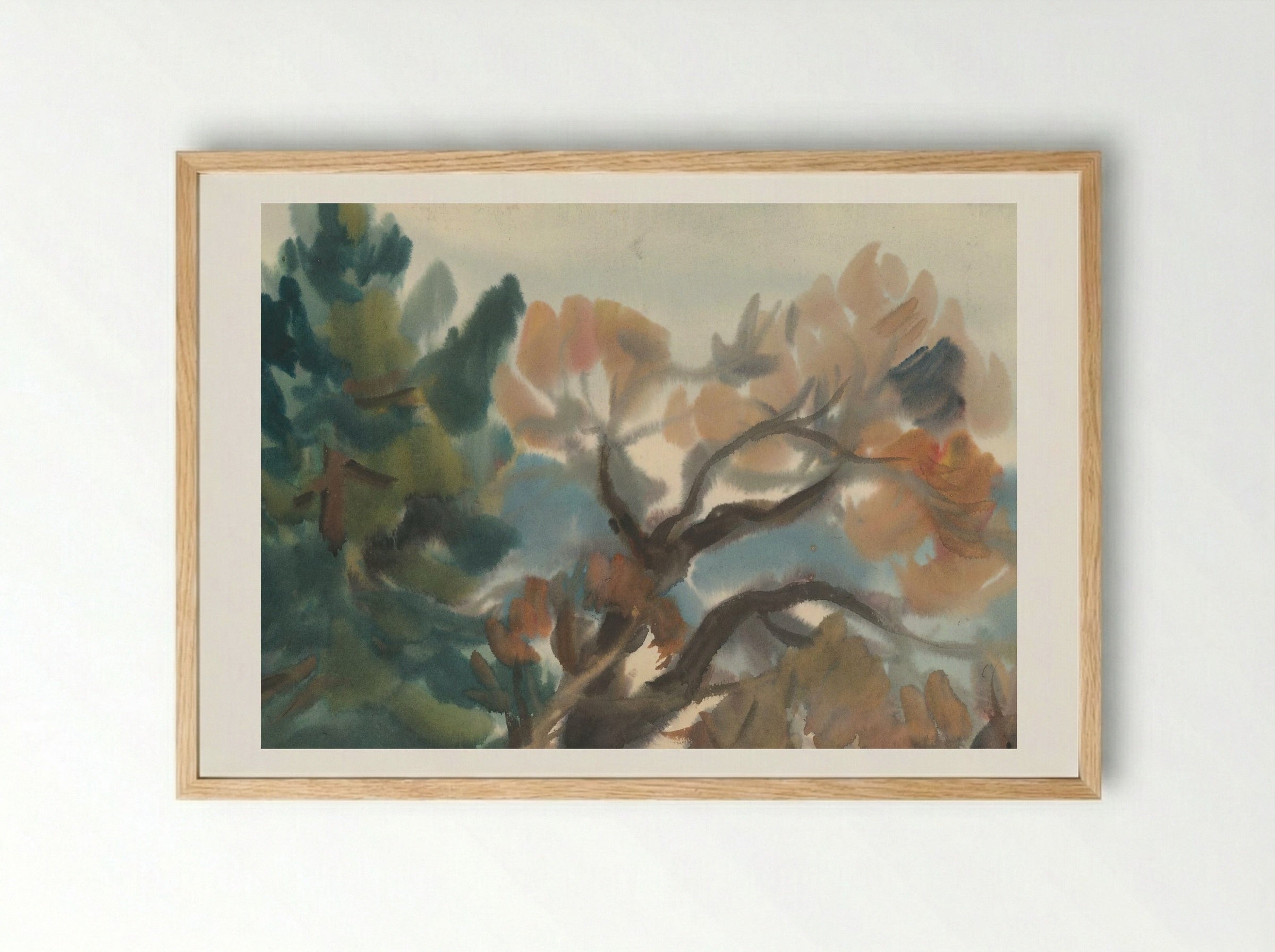 Edge of the Forest in Autumn - Zolo Palugyay - Framed Print Wood