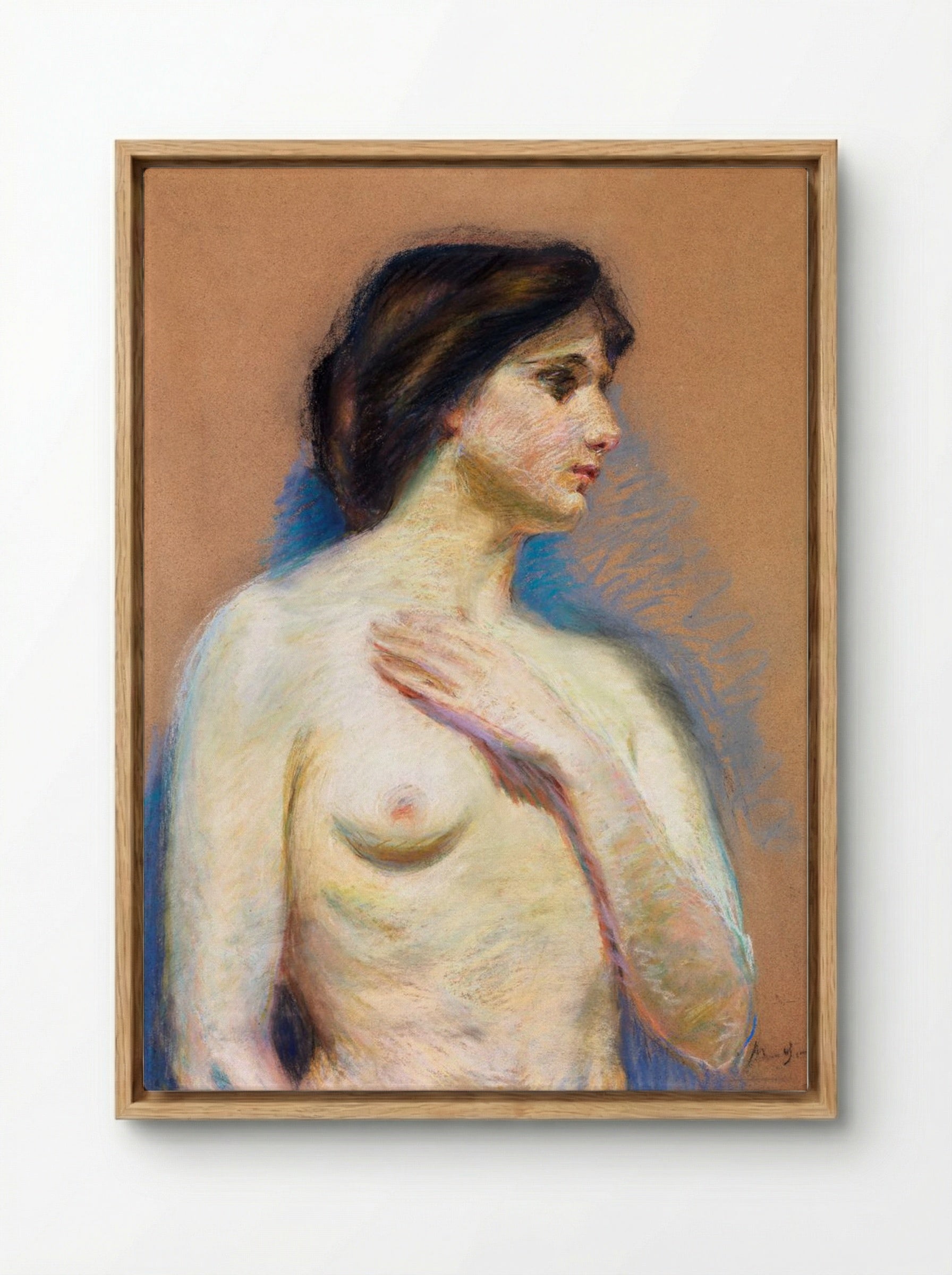Nude - Alice Pike Barney - Framed Canvas Wood