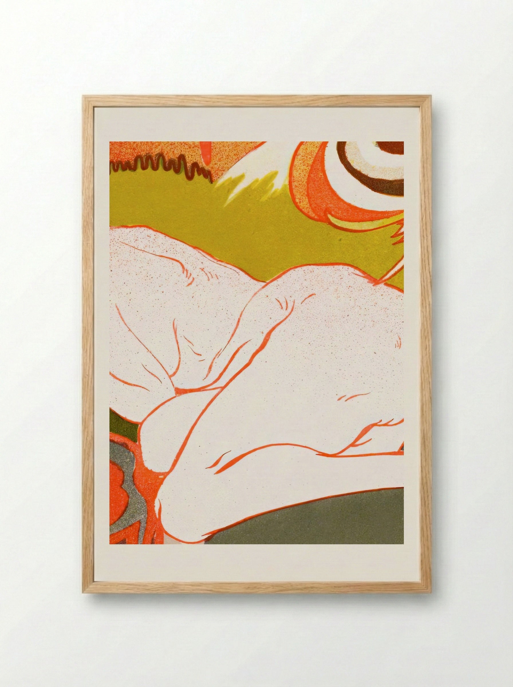 La Source du Mal (The Source of Evil) - Georges de Feure - Framed Print Wood