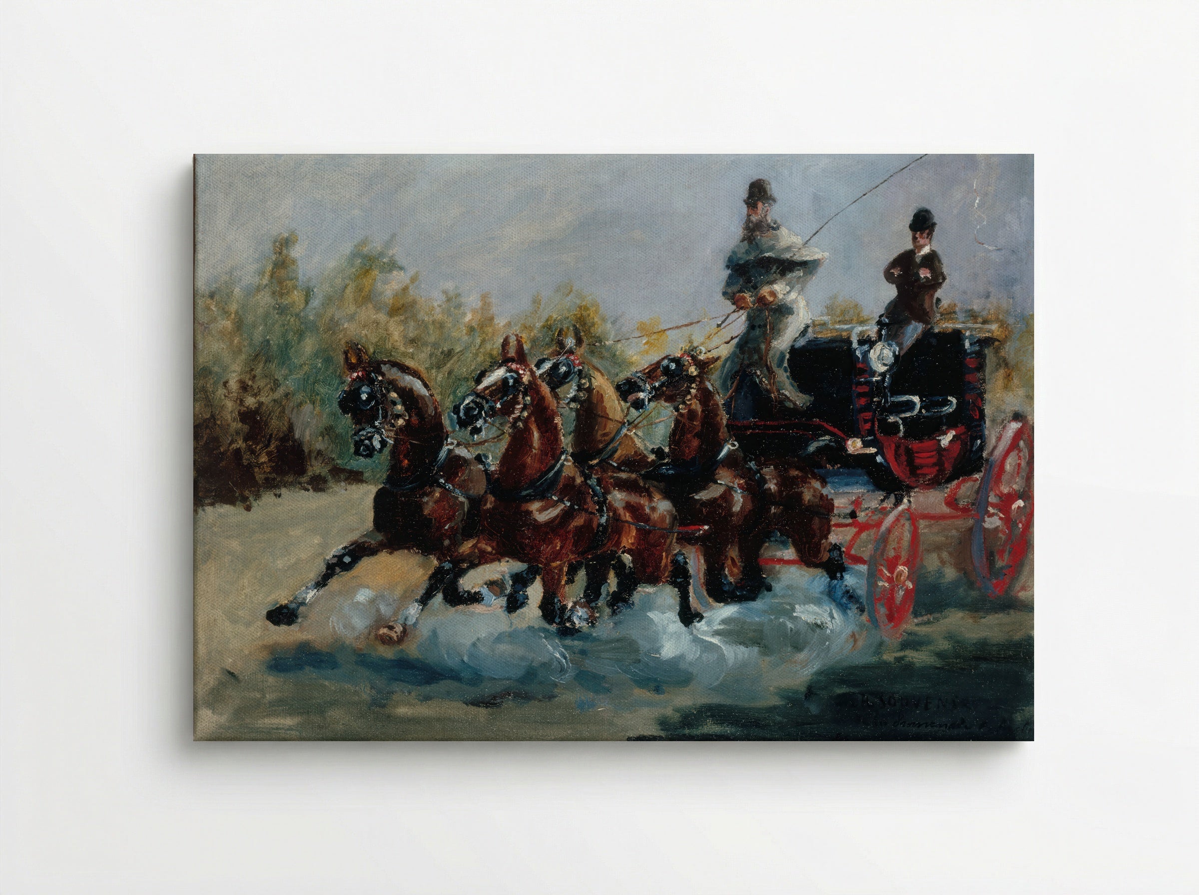 Nice, Souvenir of the Promenade des Anglais - Henri de Toulouse-Lautrec - Canvas