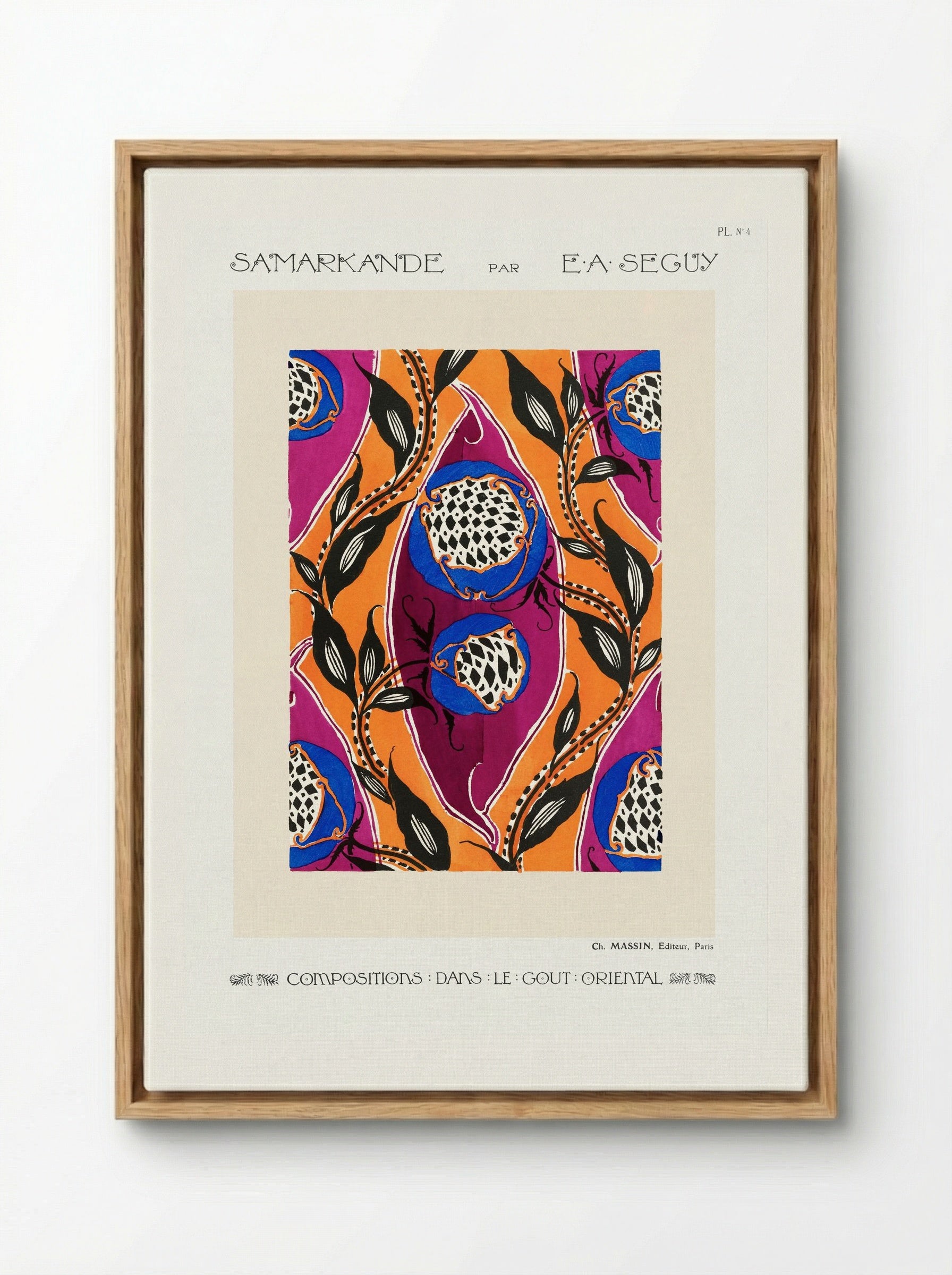 Samarkande, Planche No. 4 - Émile-Allain Séguy - Framed Canvas Wood