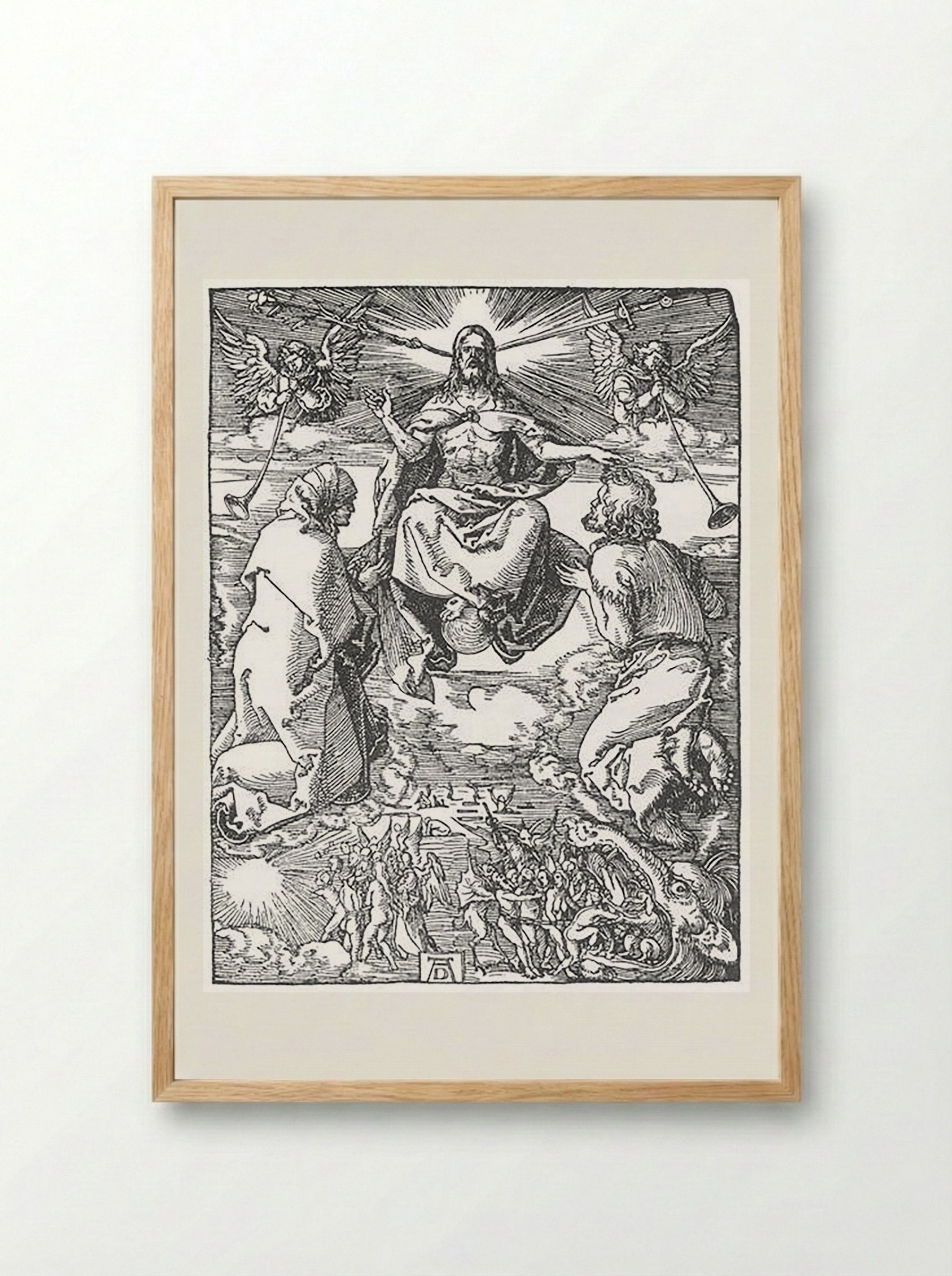 The Last Judgment - Albrecht Dürer - Framed Print Wood