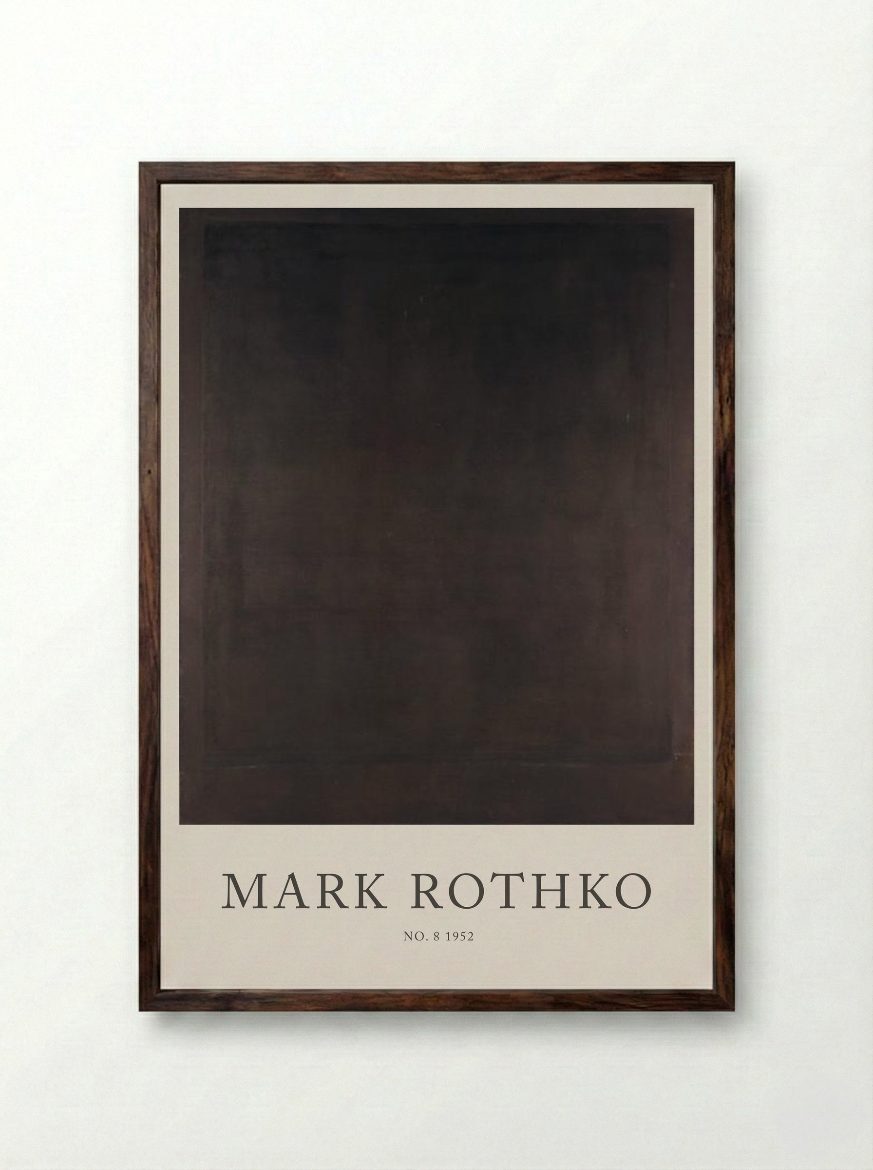 No. 8 - Mark Rothko - Framed Print Dark Wood