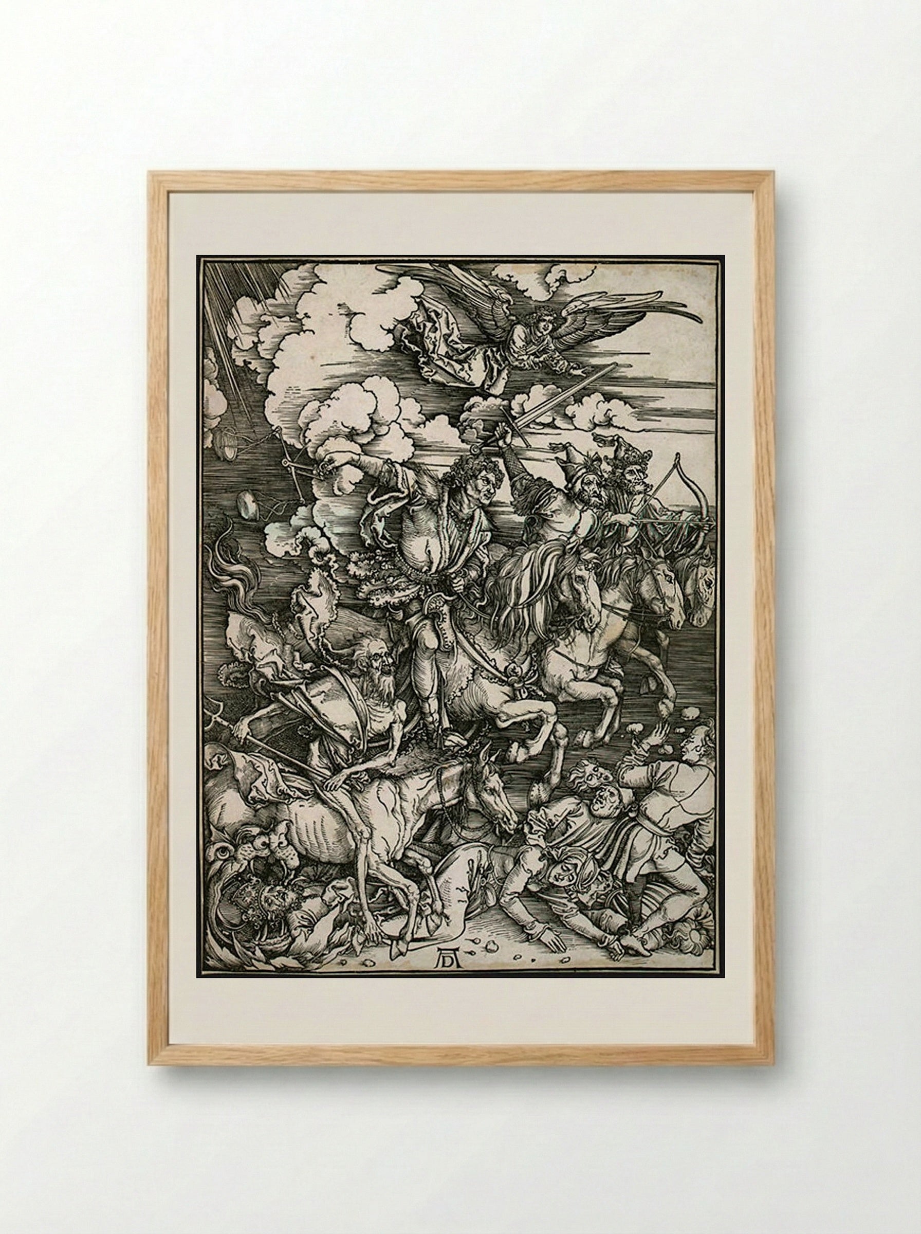 The Four Horsemen of the Apocalypse - Albrecht Dürer - Framed Print Wood