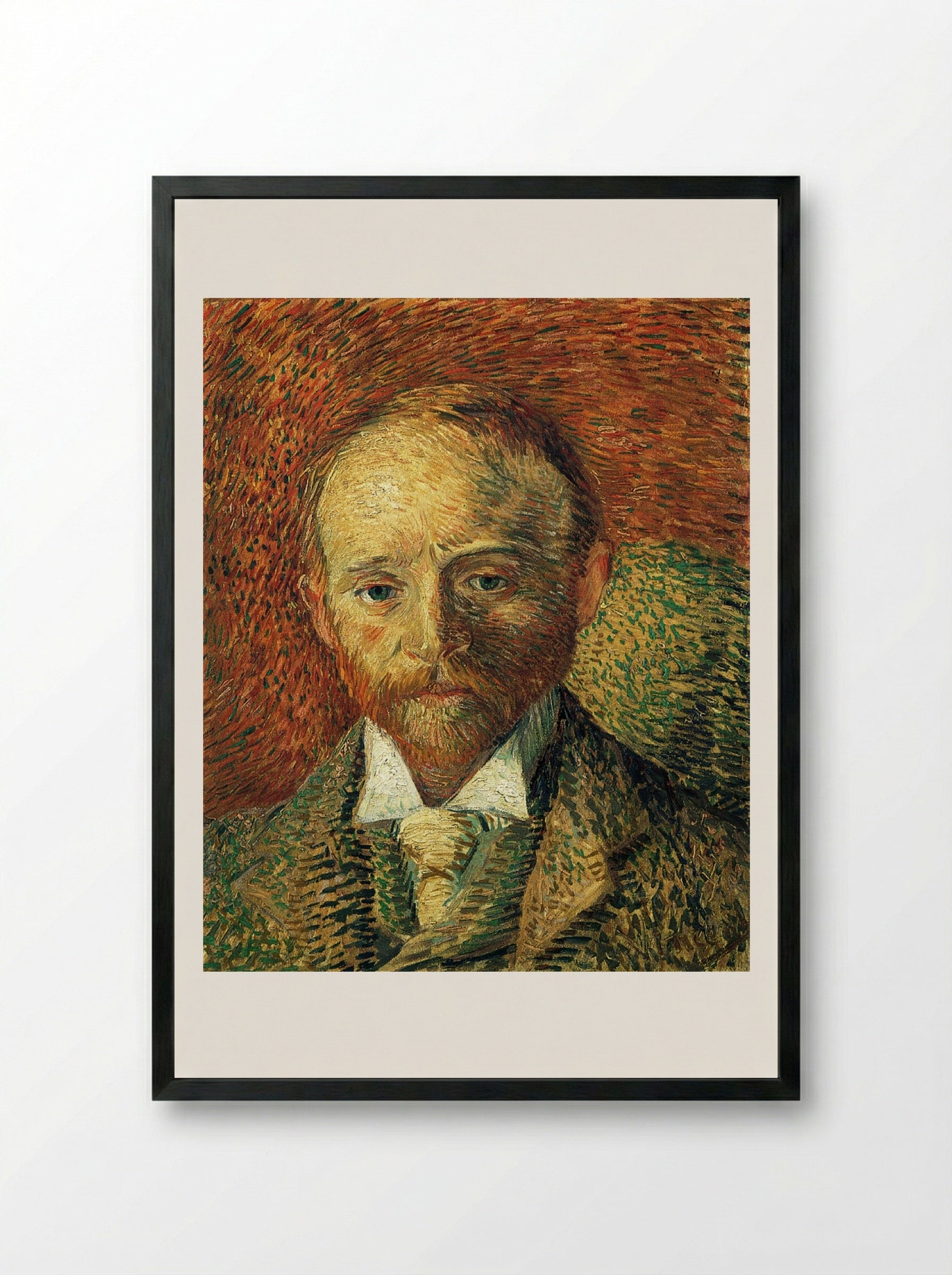 Portrait of Alexander Reid - Vincent van Gogh - Framed Print Black