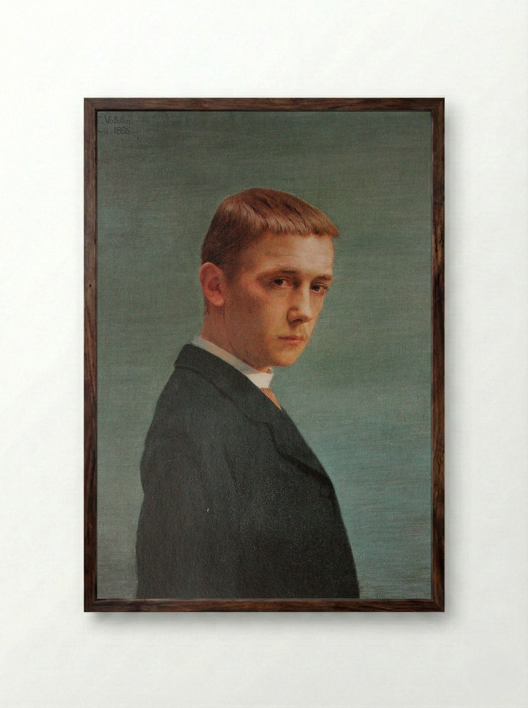 My Portrait - Félix Vallotton - Framed Print Dark Wood