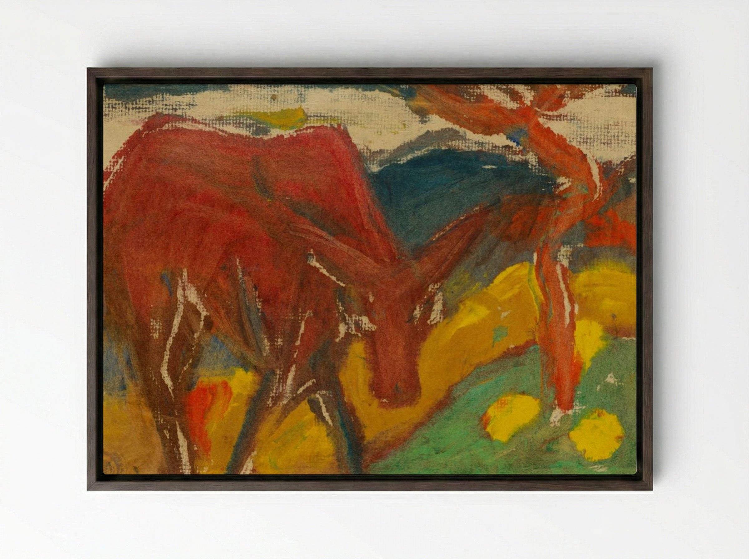 Under the Soil - Zolo Palugyay - Framed Canvas Dark Wood