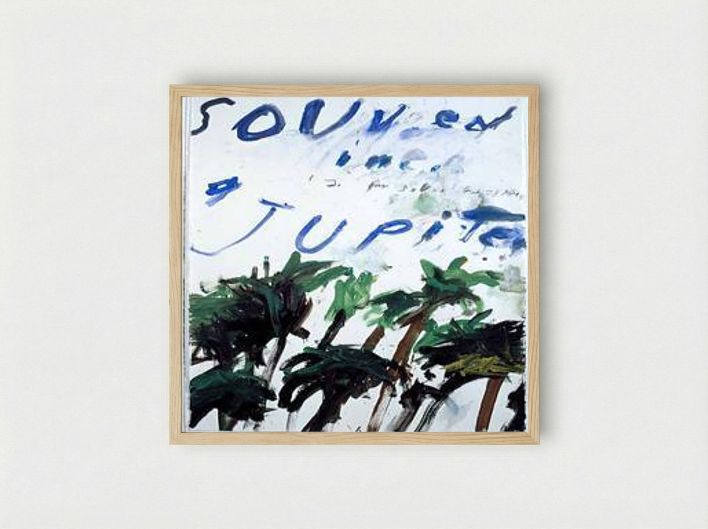 Souvenir - Cy Twombly - Framed Print Wood