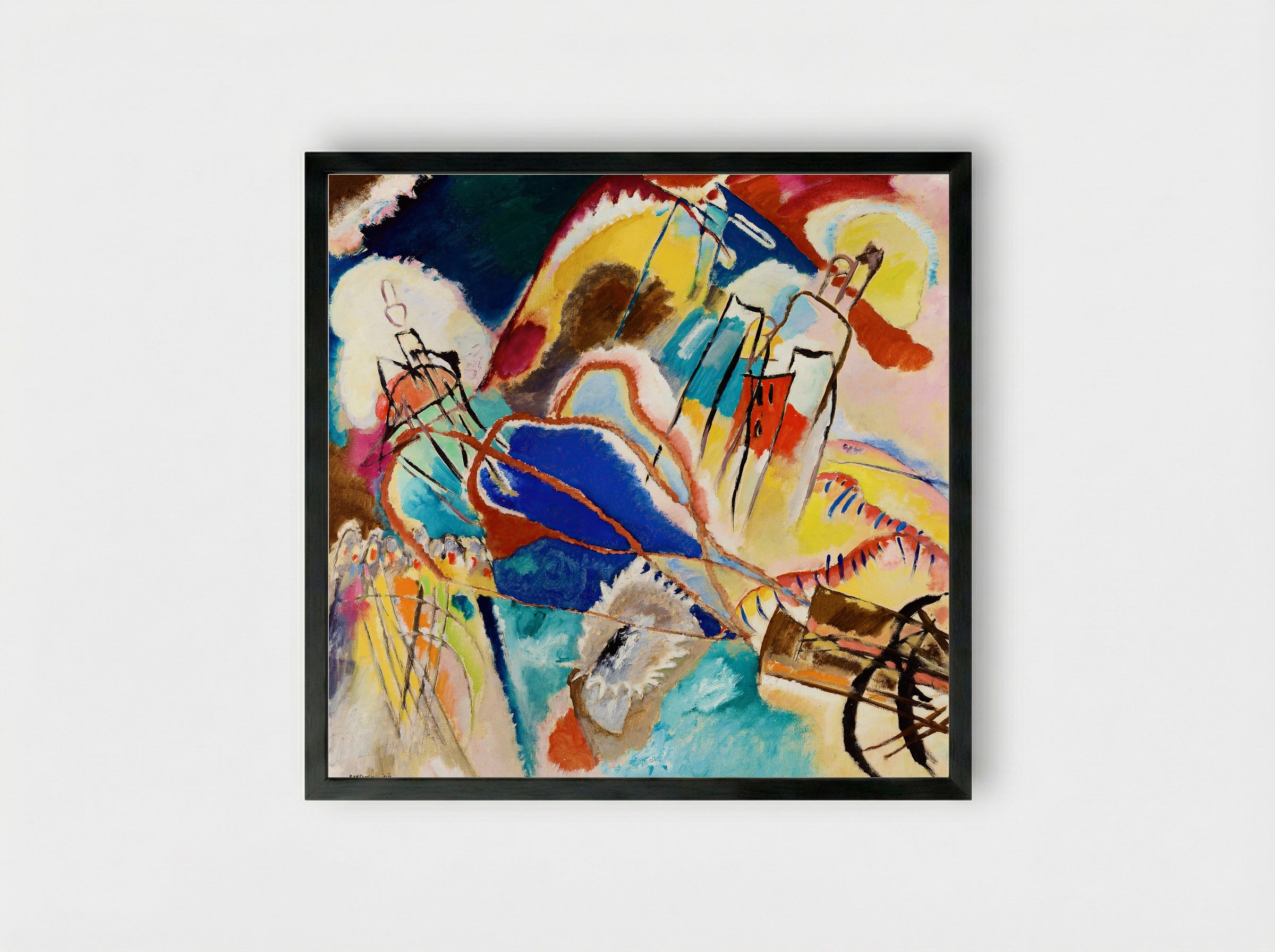 Improvisation No. 30 - Wassily Kandinsky - Framed Print Black
