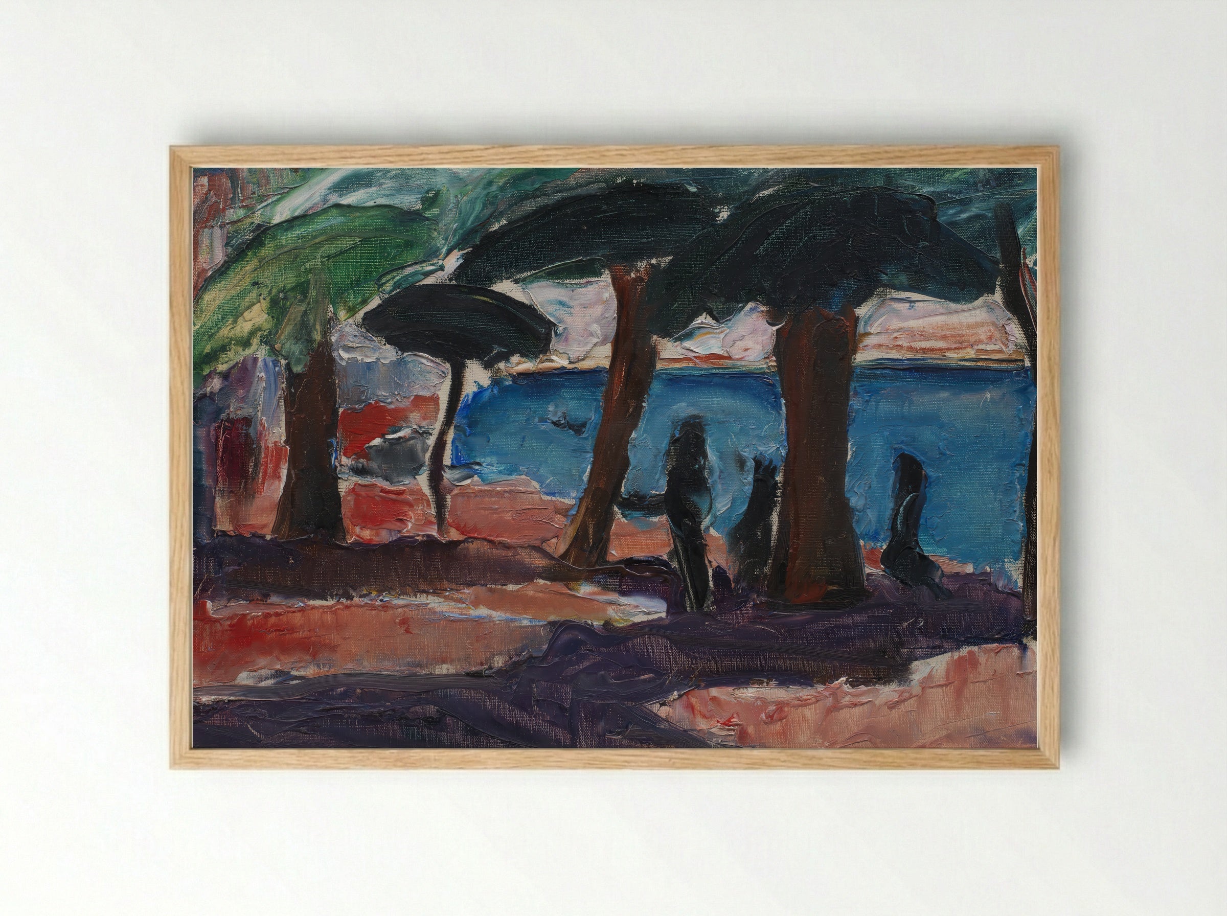 The Quay, Bandol - Jens Adolf Jerichau - Framed Print Wood