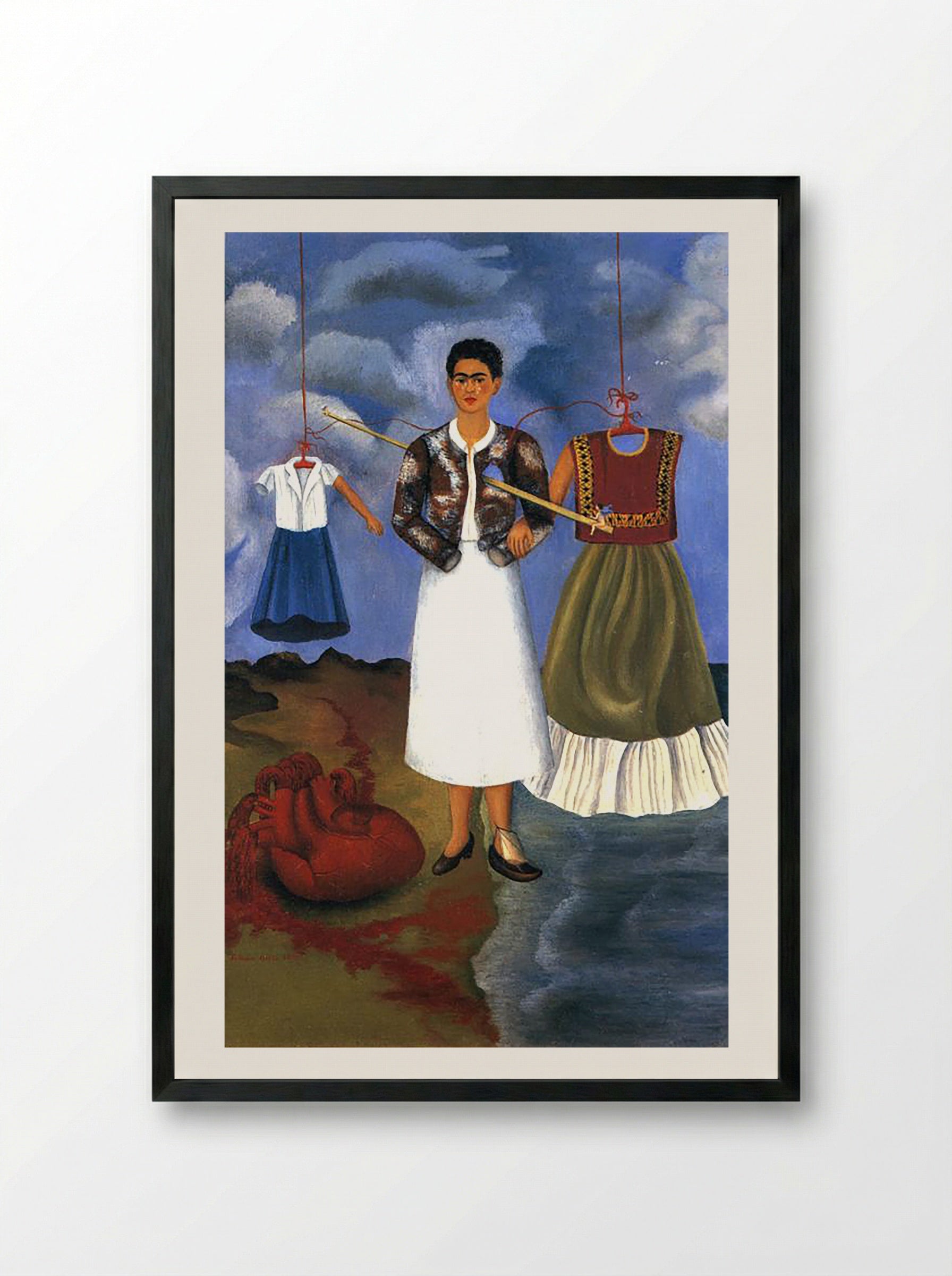 Memory (The Heart) - Frida Kahlo - Framed Print Black
