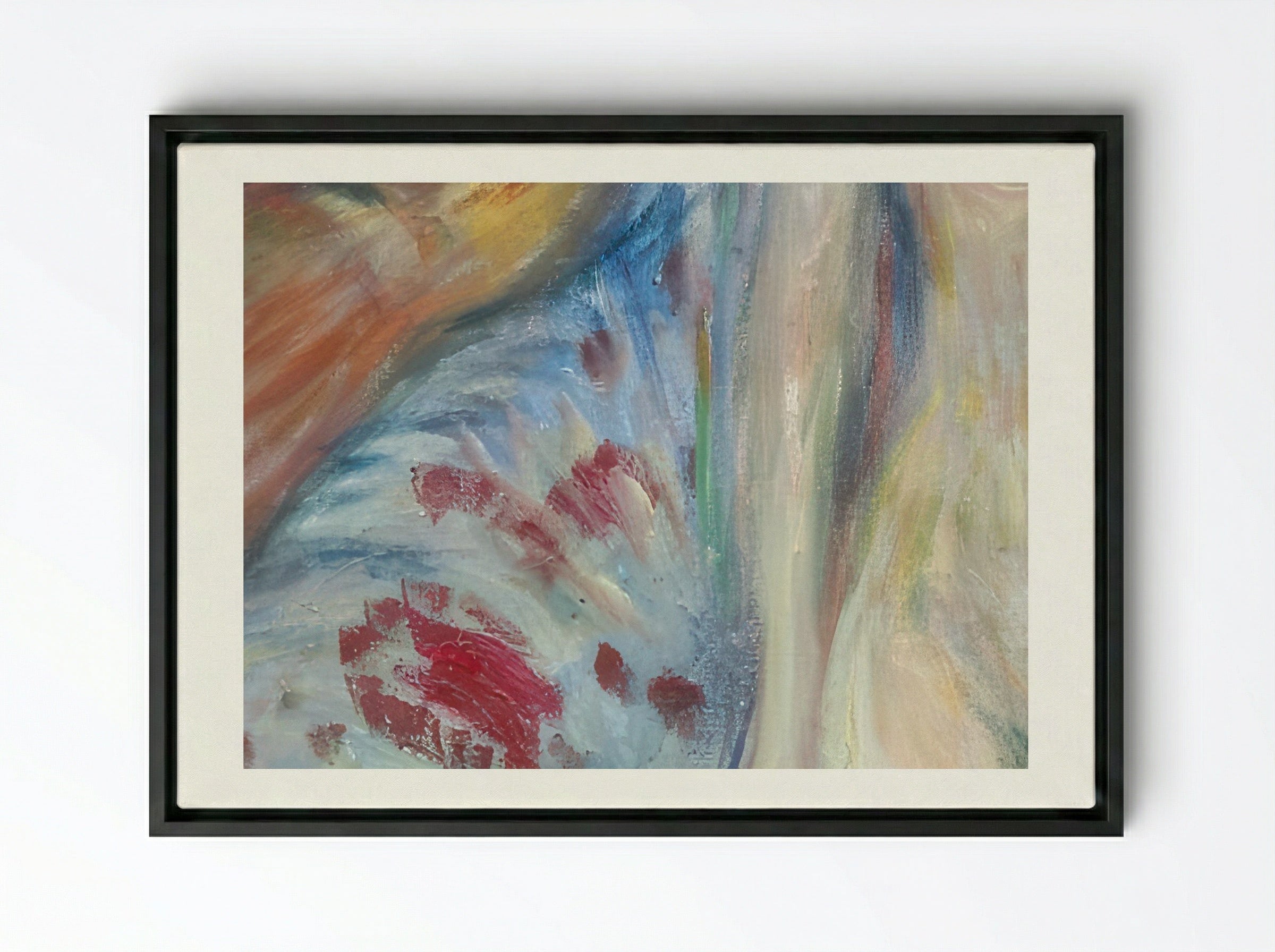The Death of Marat - Edvard Munch - Framed Canvas Black