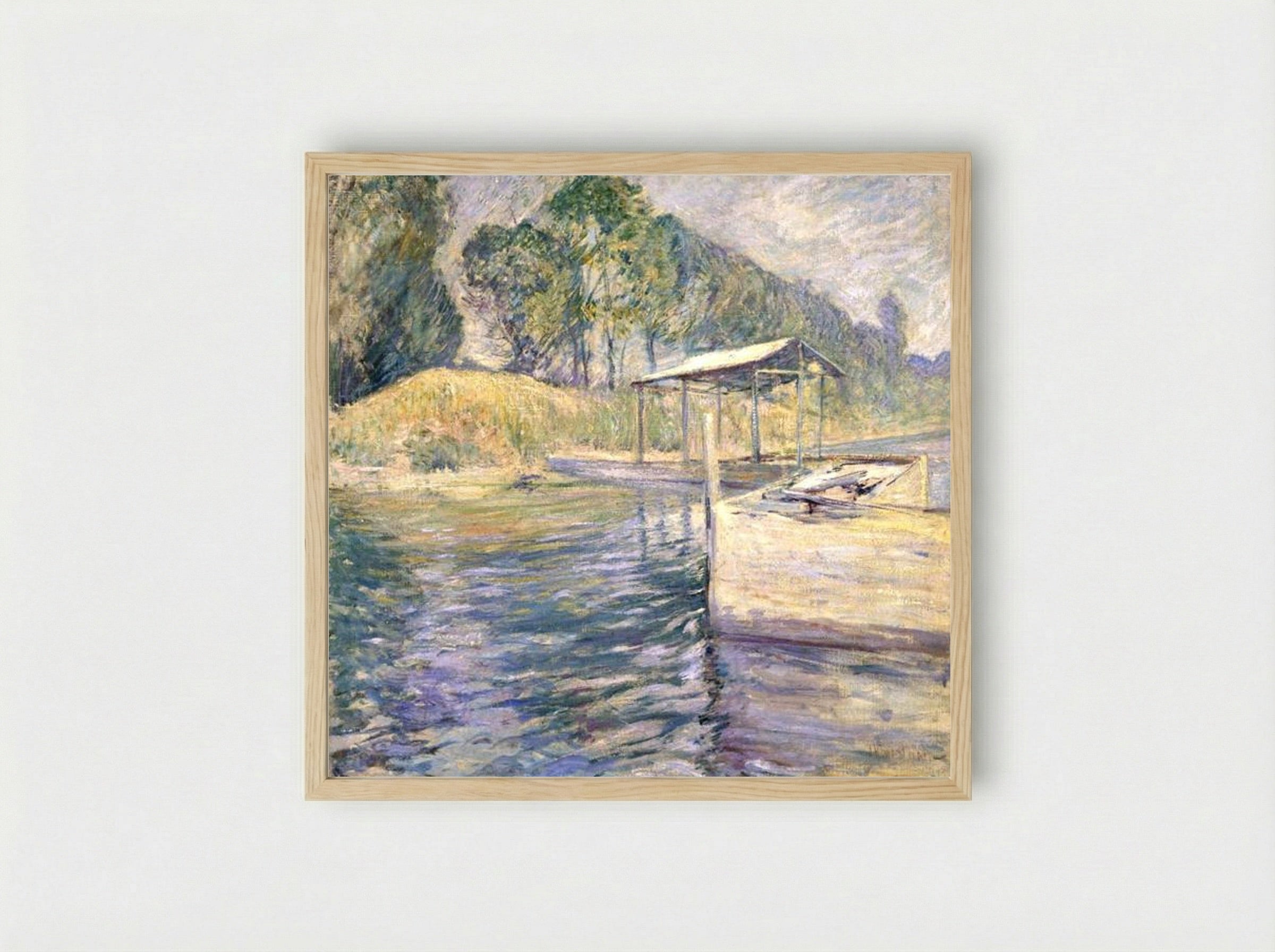 Reflections - John Henry Twachtman - Framed Print Wood