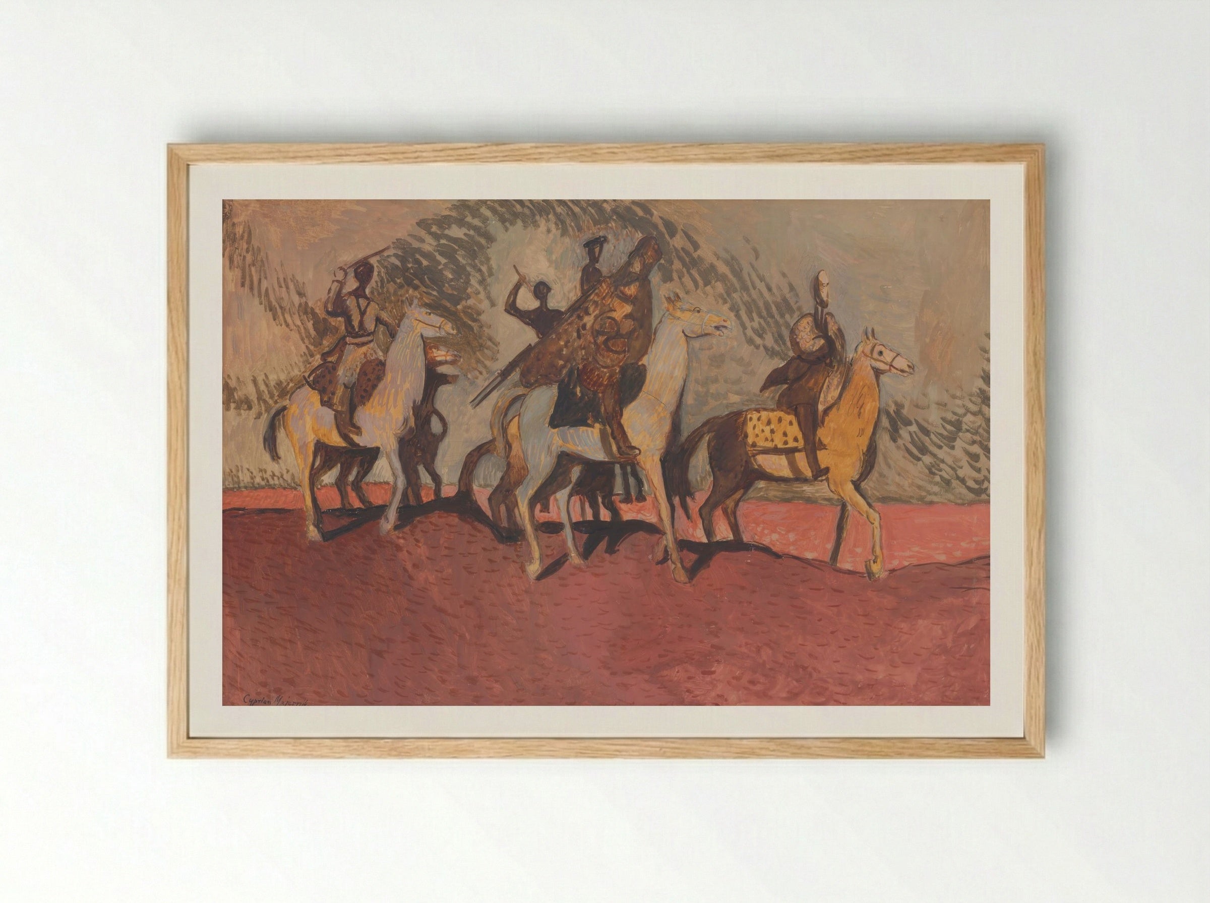 Pink Sand - Cyprián Majerník - Framed Print Wood