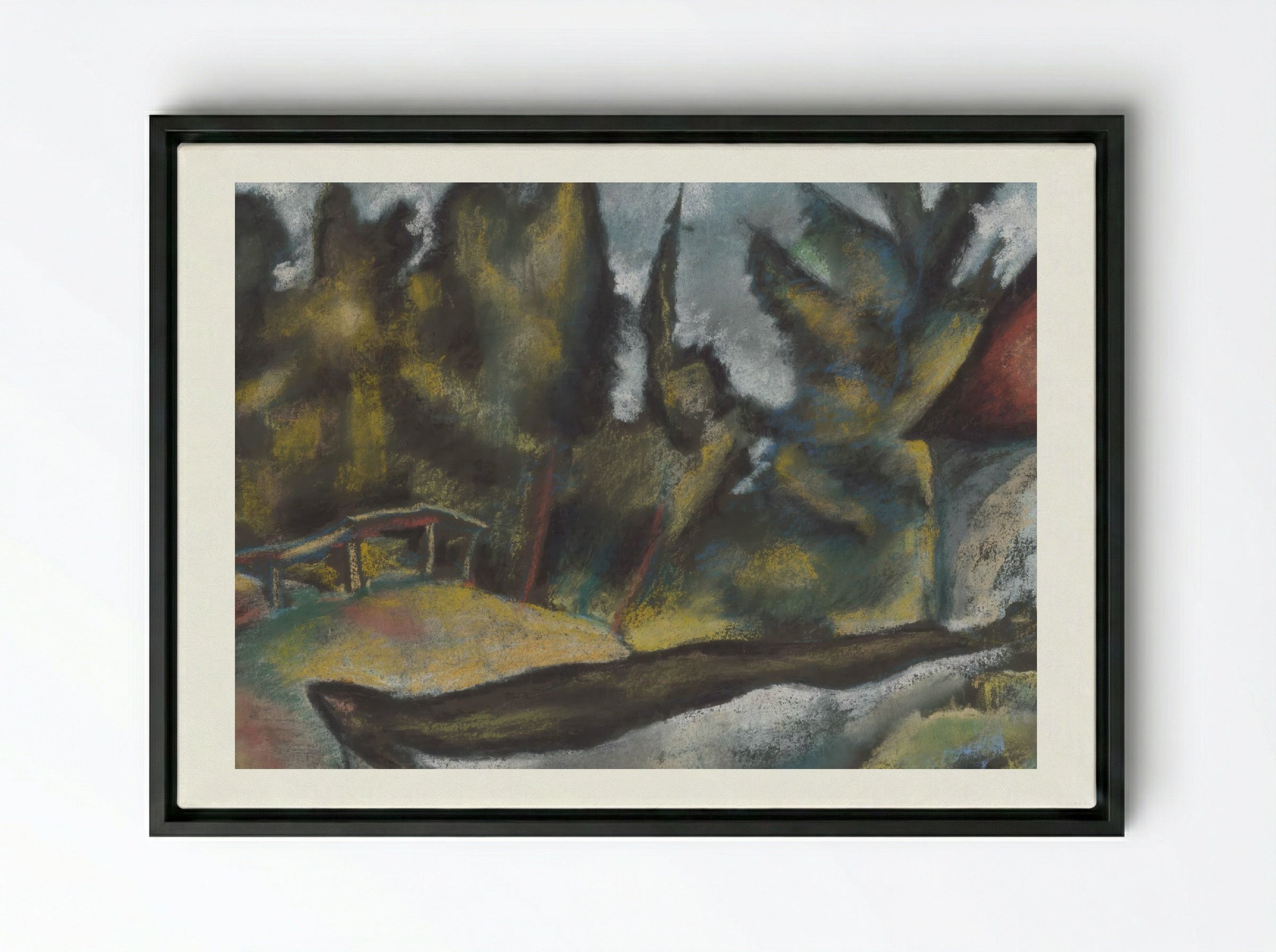 Kosice Calvary - Konstantin Bauer - Framed Canvas Black