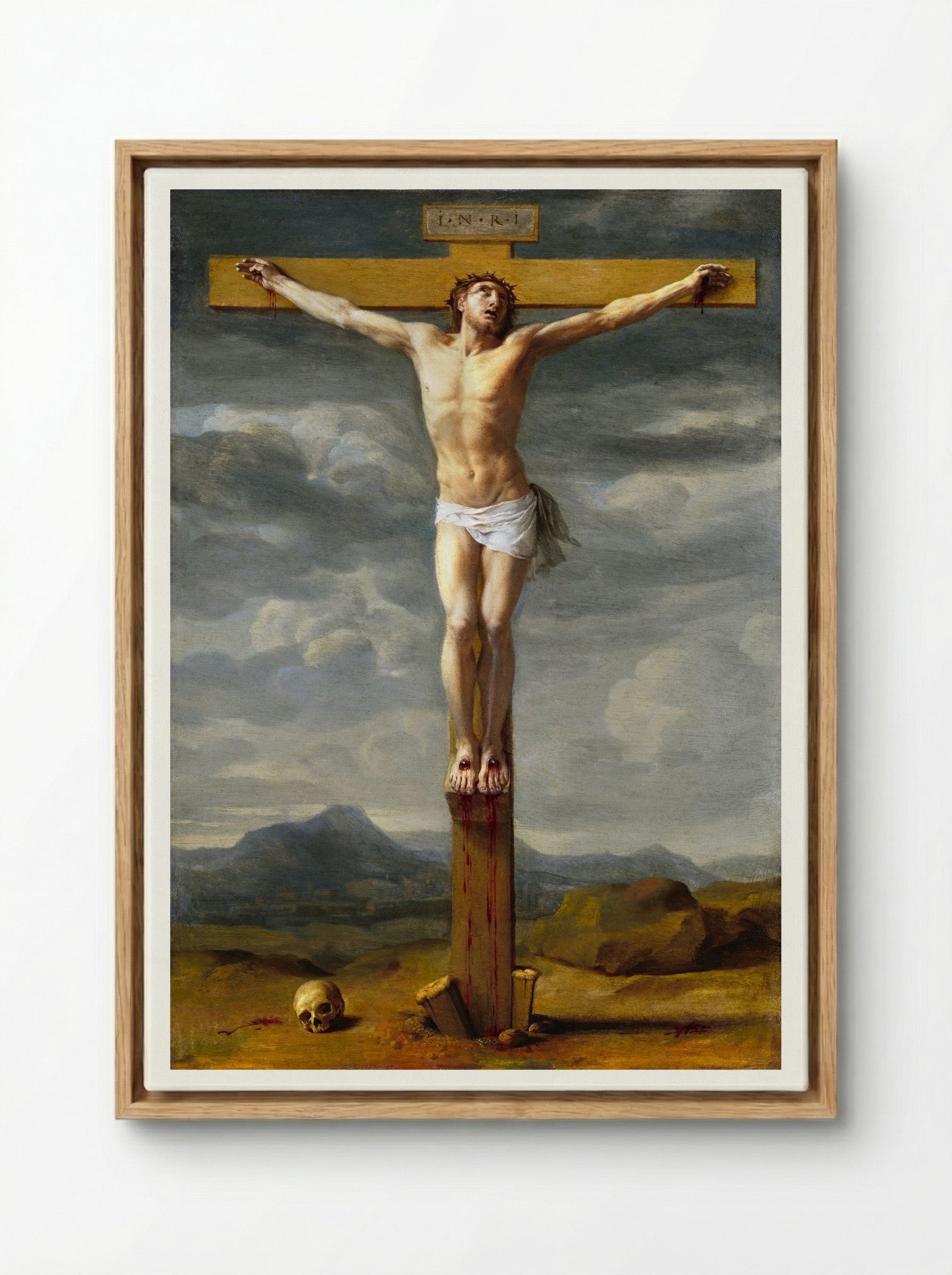 Crucifixion - Eustache Le Sueur - Framed Canvas Wood