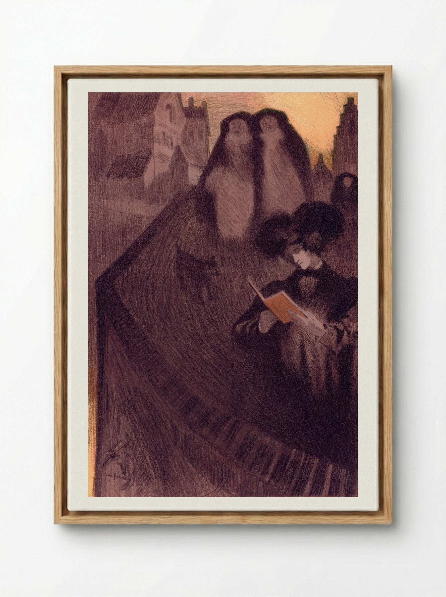 Original Design for Les Maîtres de l'Affiche - Georges de Feure - Framed Canvas Wood
