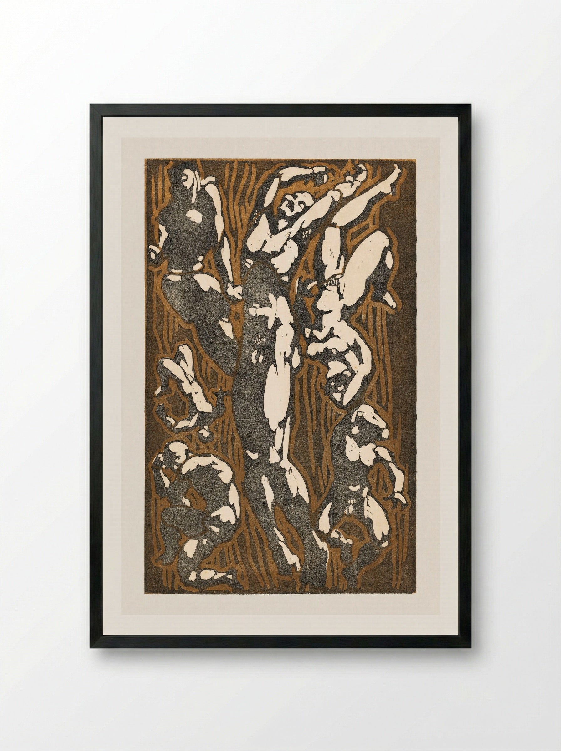 Nude Figures in Various Poses - Reijer Stolk - Framed Print Black