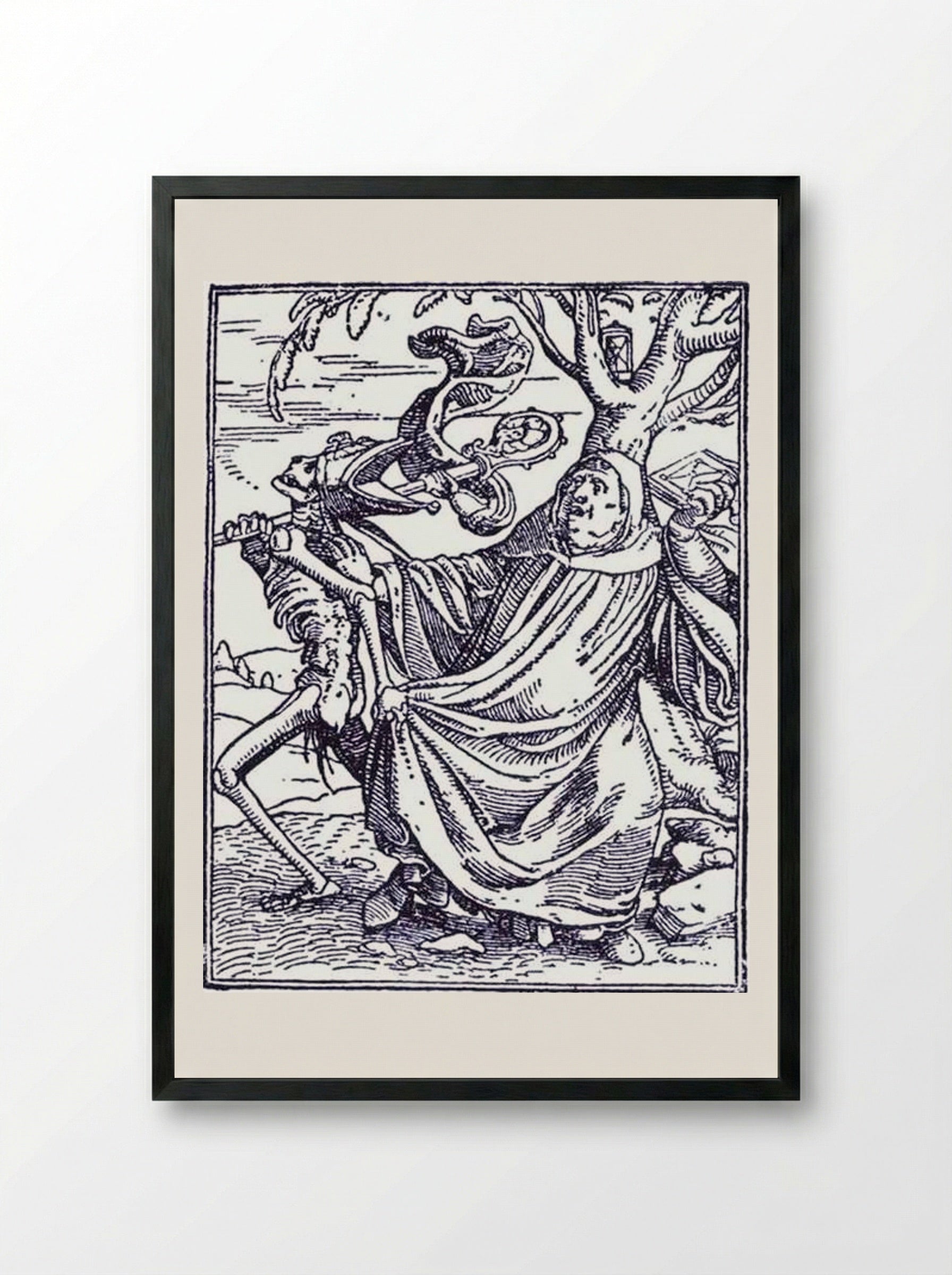 The Abbot - Hans Holbein the Younger - Framed Print Black