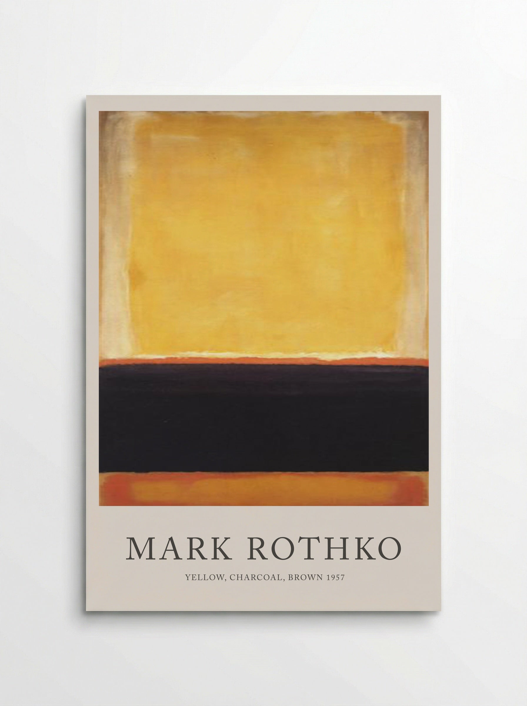 Yellow, Charcoal, Brown - Mark Rothko - Poster