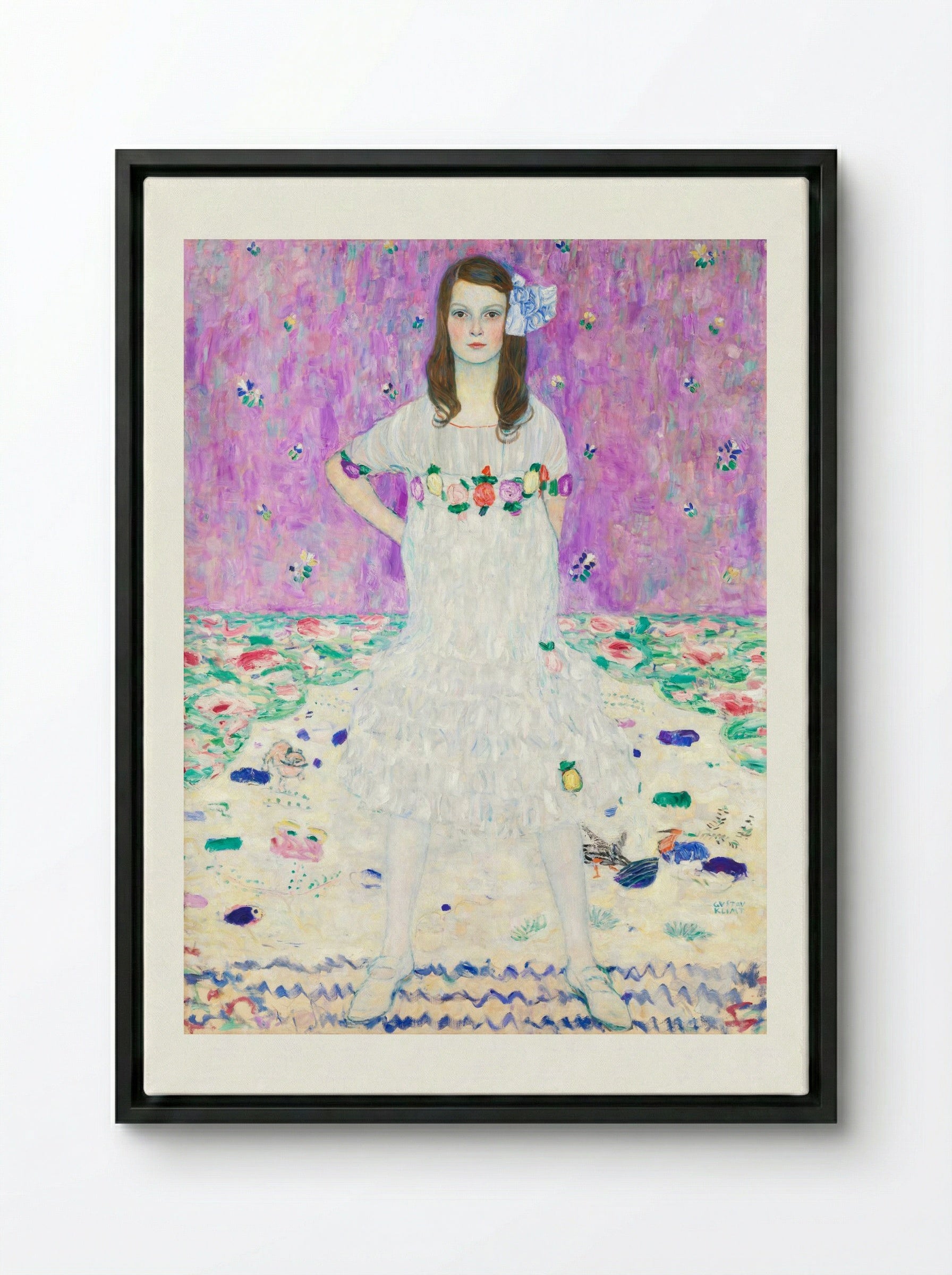Mäda Primavesi - Gustav Klimt - Framed Canvas Black
