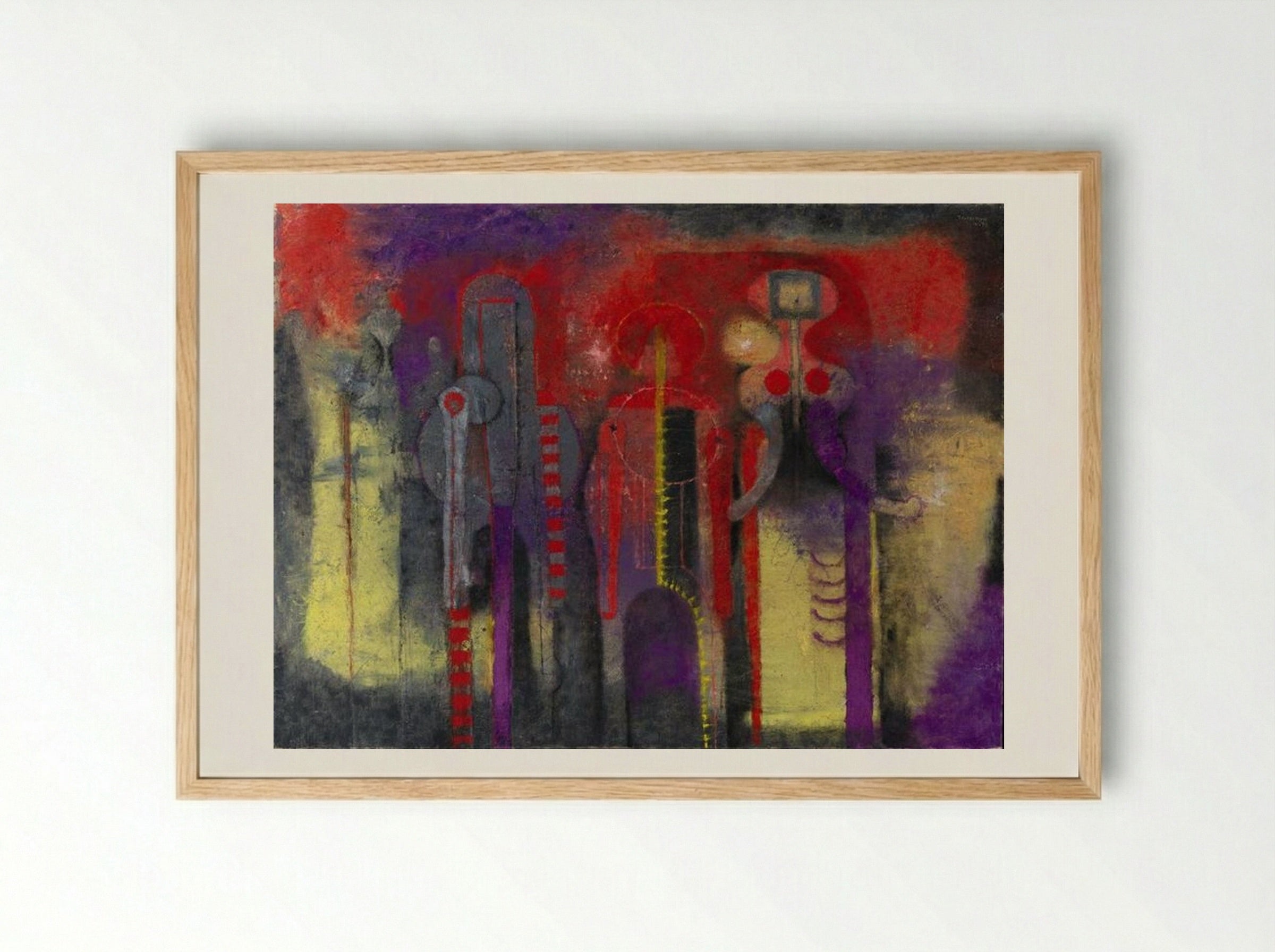 Three People - Rufino Tamayo - Framed Print Wood