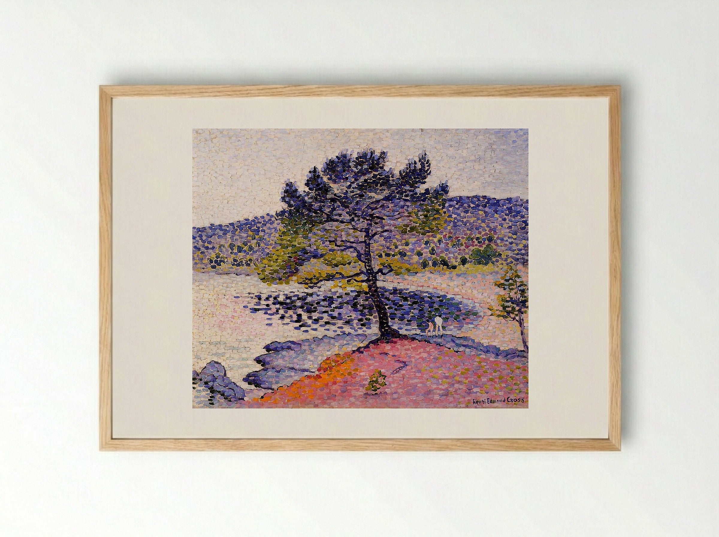 The Beach, Evening - Henri-Edmond Cross - Framed Print Wood