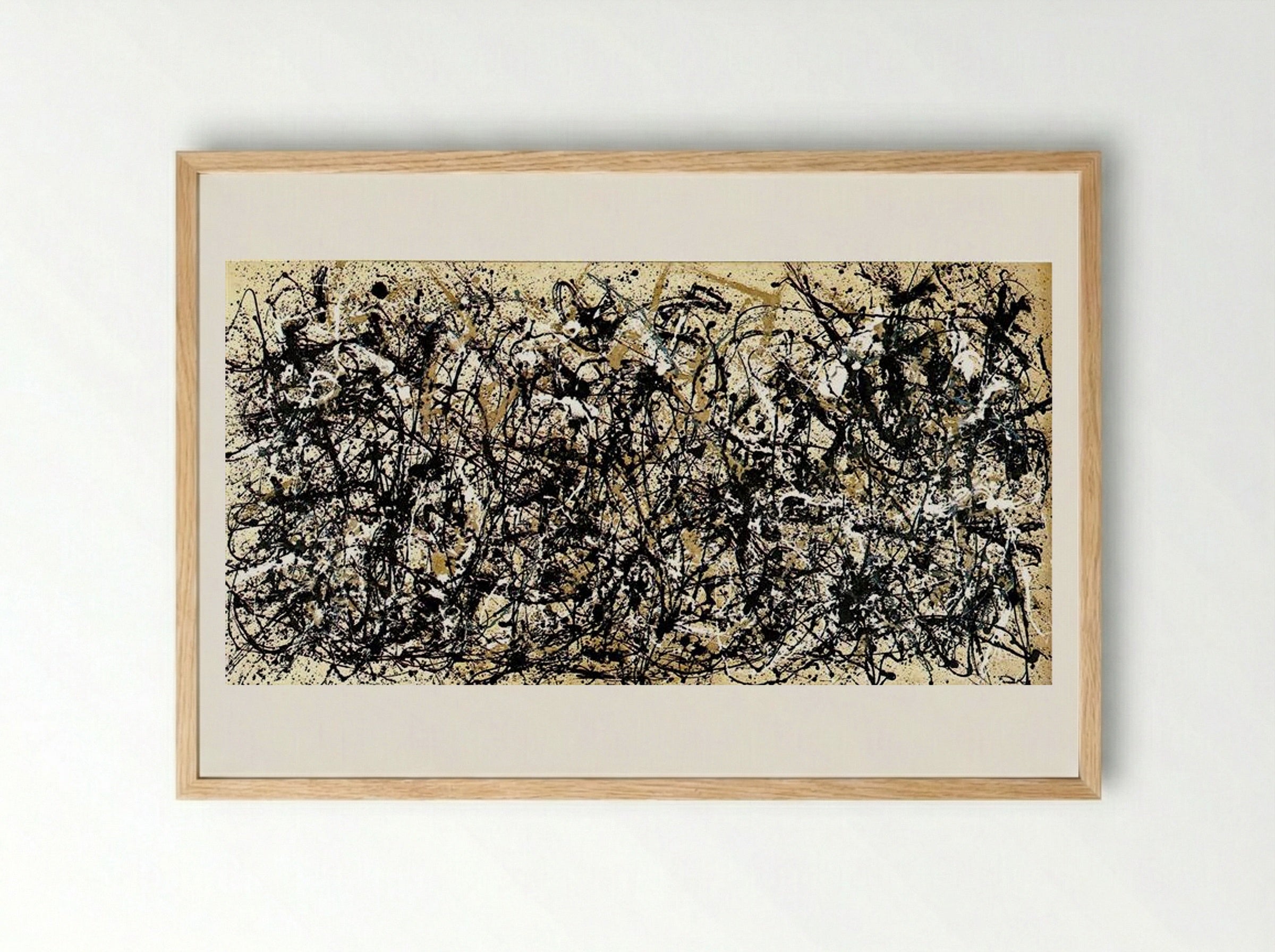 Autumn Rhythm (Number 30) - Jackson Pollock - Framed Print Wood