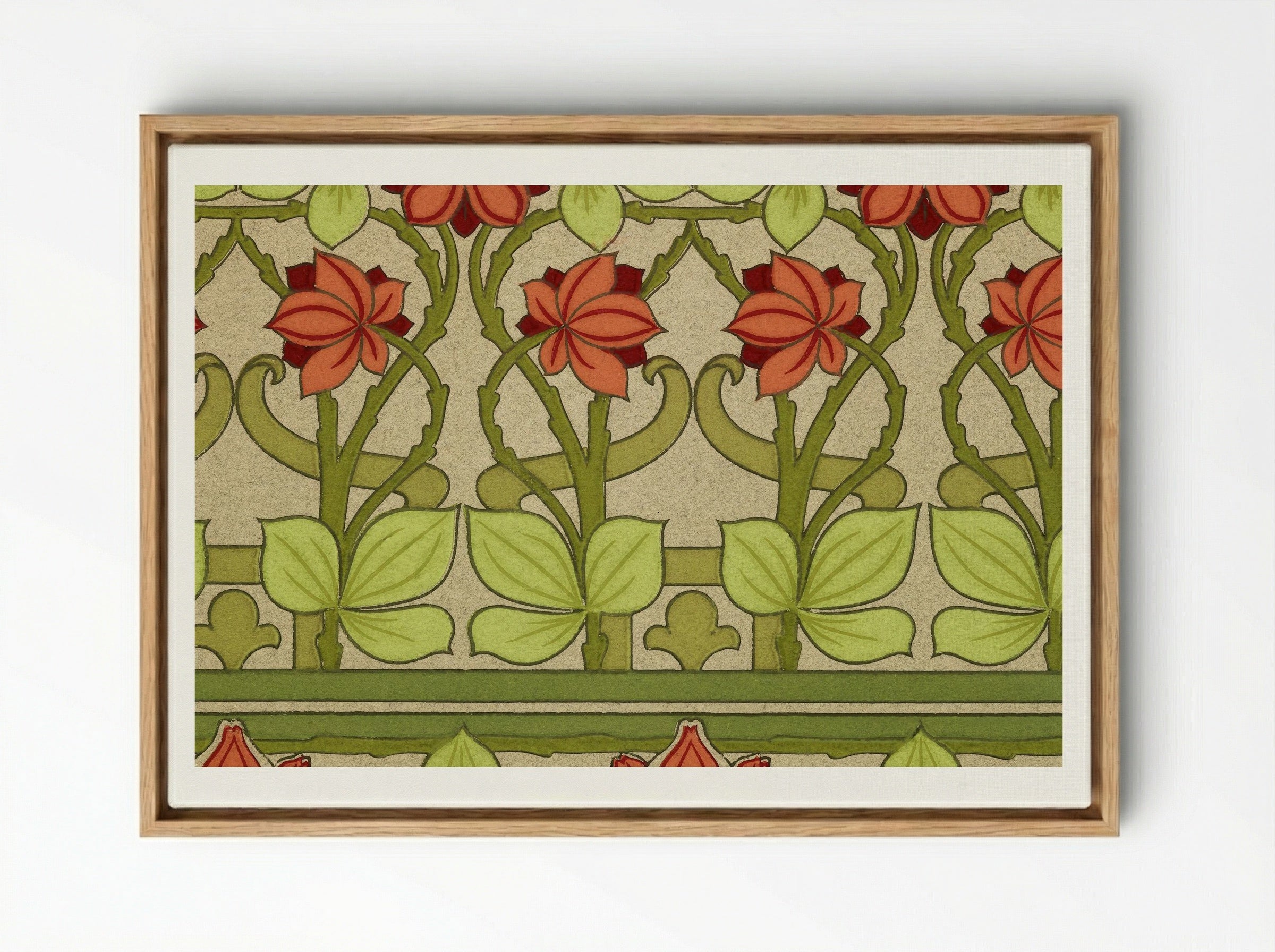 Frieze and Border - S.A. Maxwell - Framed Canvas Wood